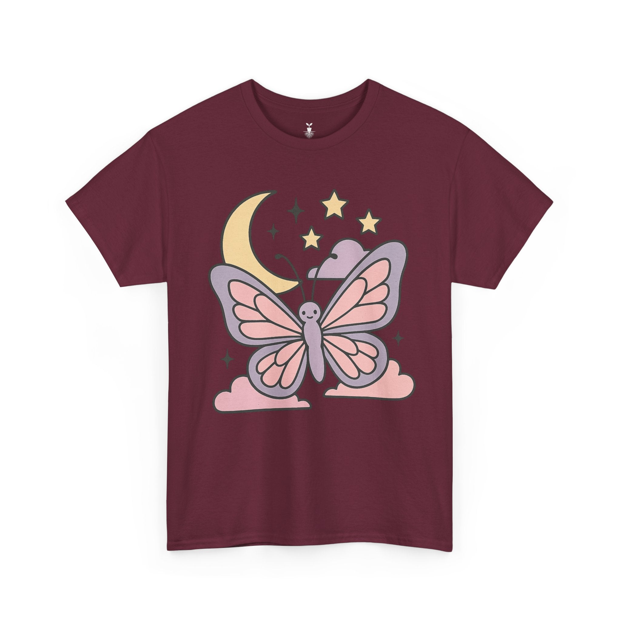Aesthetic Boho Butterfly Moon T-Shirt