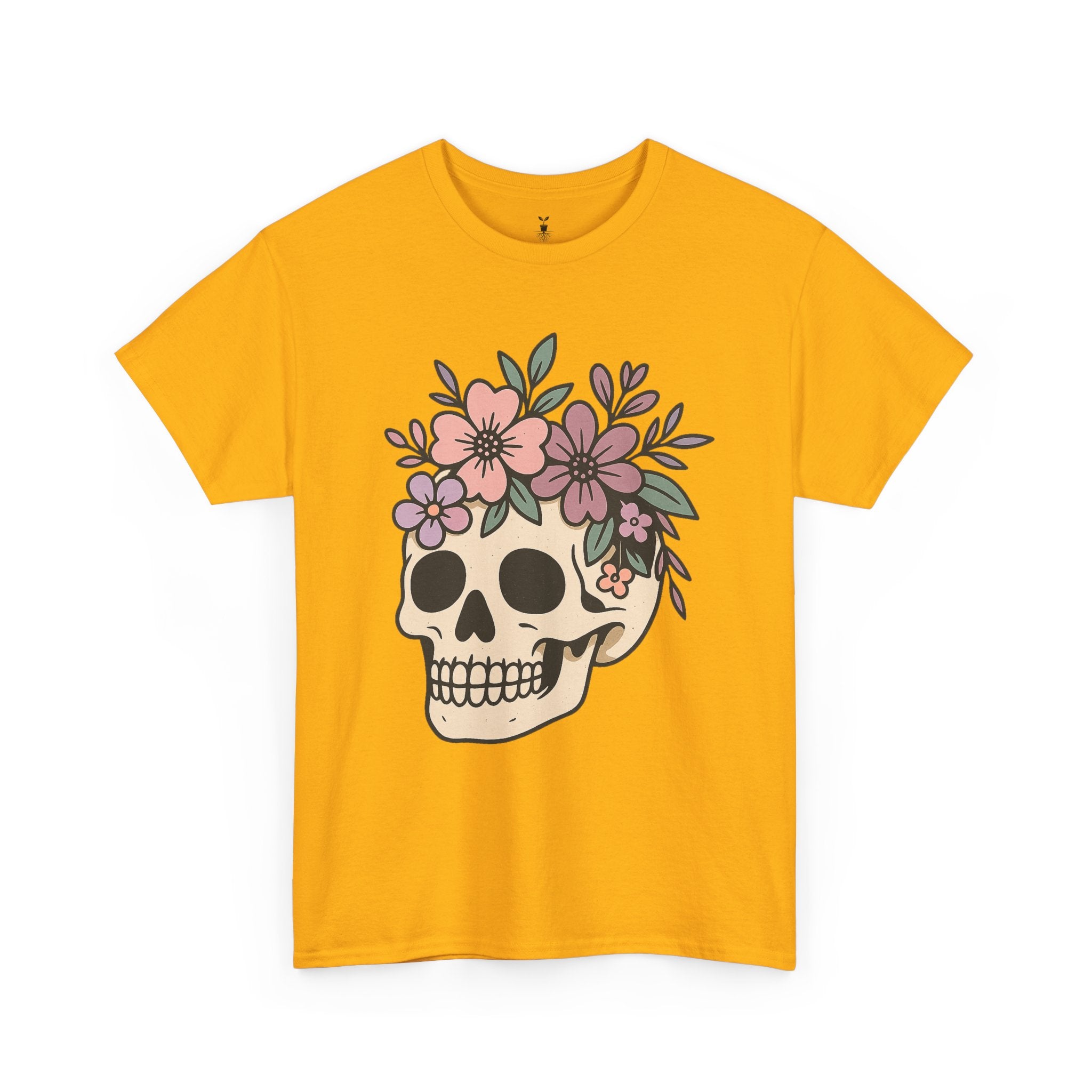 Halloween Skull Boho Flower tshirt