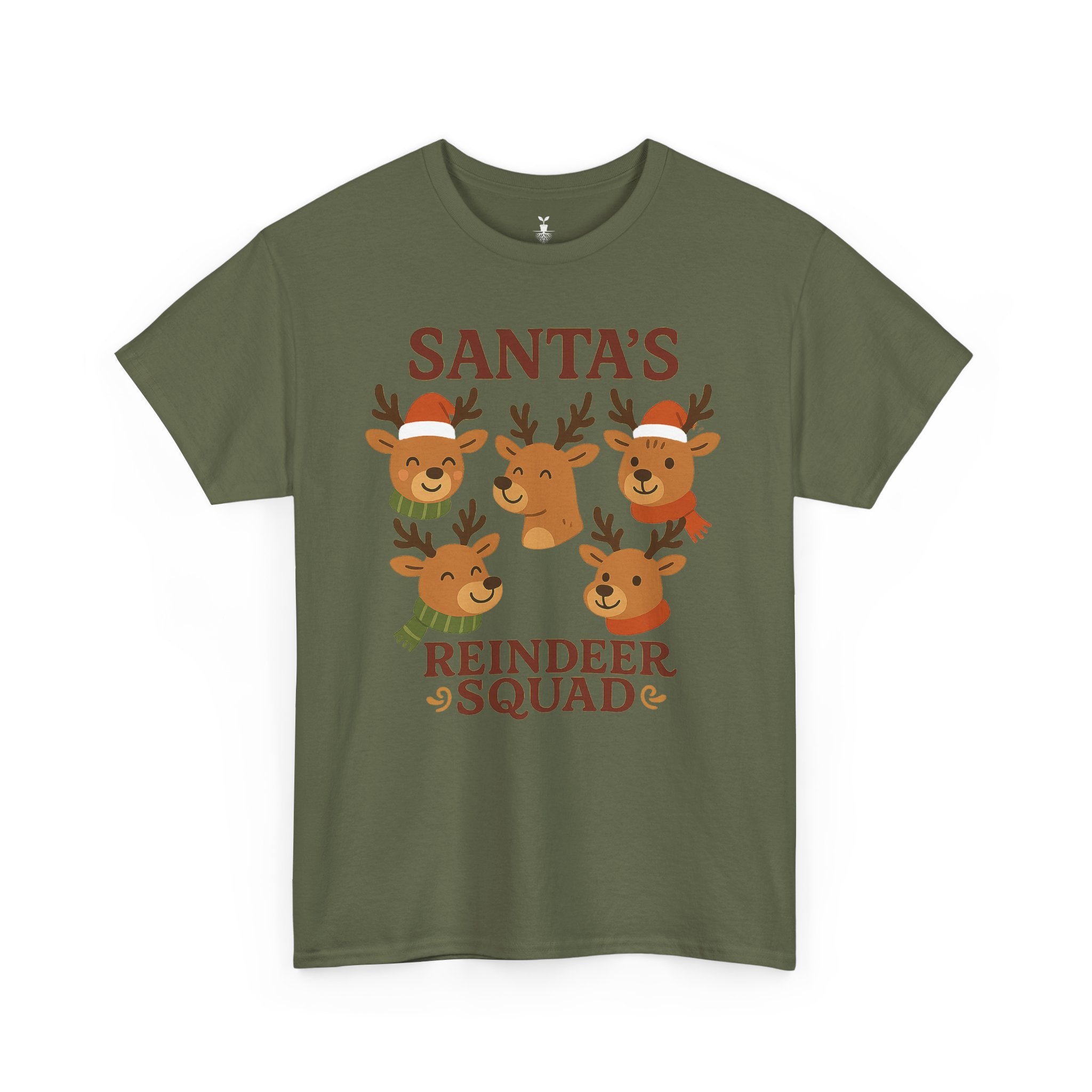 Cute Santa’s Reindeer Squad Christmas T-Shirt