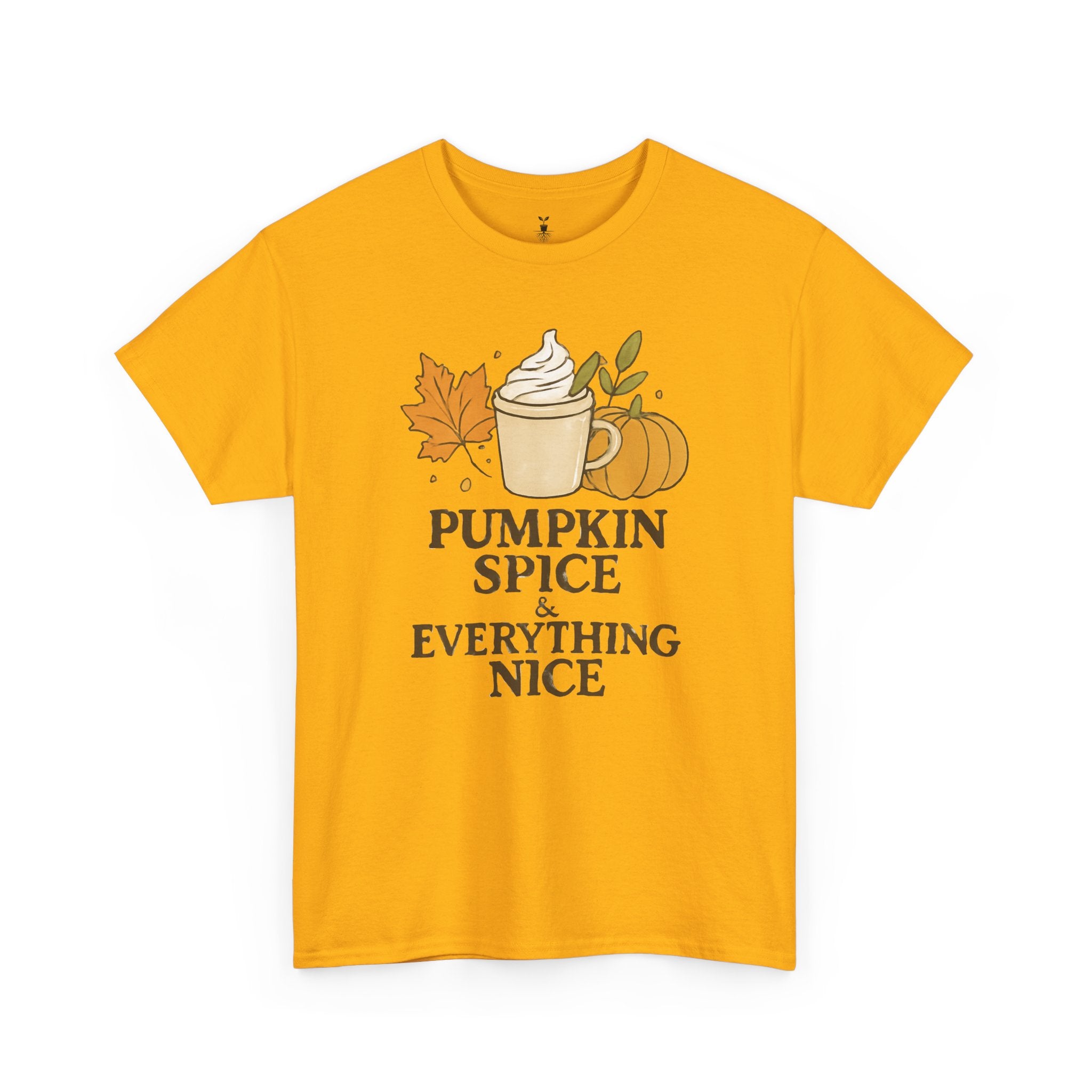 Seasonal Autumn Coffee Cup and Pumpkin Spice T-Shirt