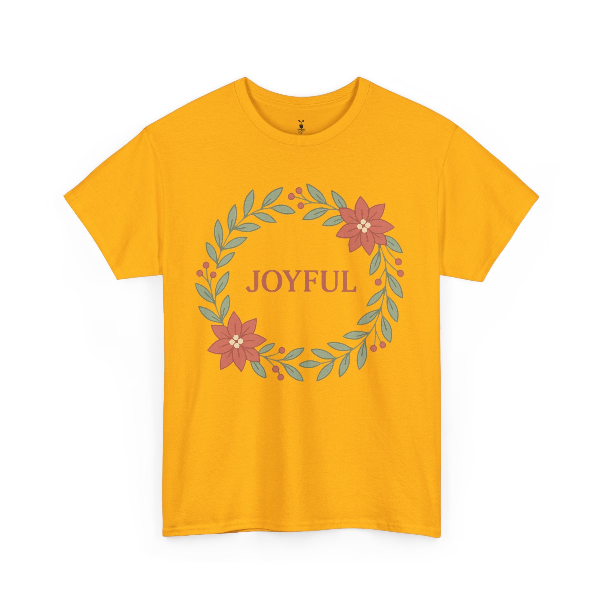 Floral Joyful Christmas T-Shirt