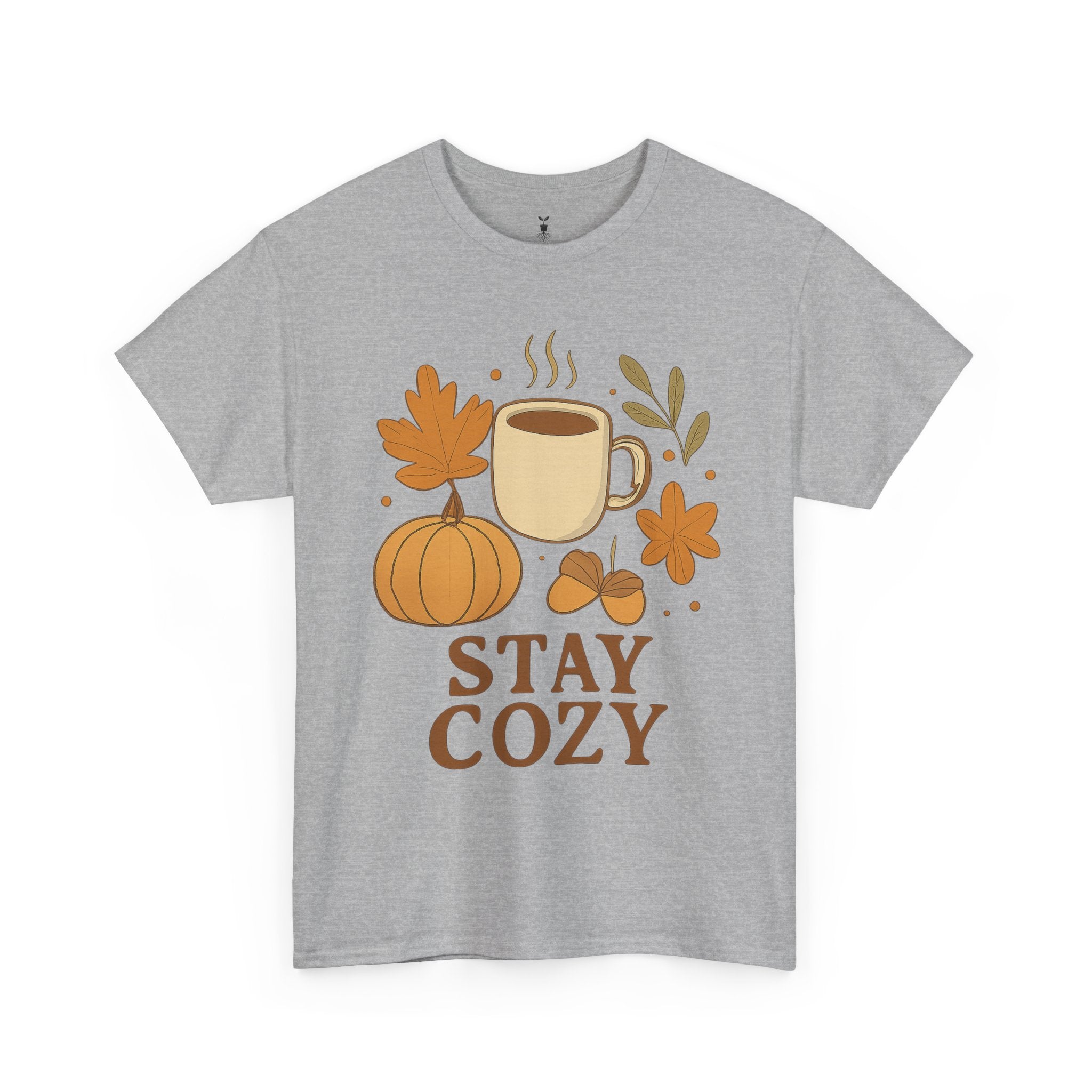 Coffee Mug Pumpkin Leaves and Acorns Autumn Stay Cozy T-Shirt