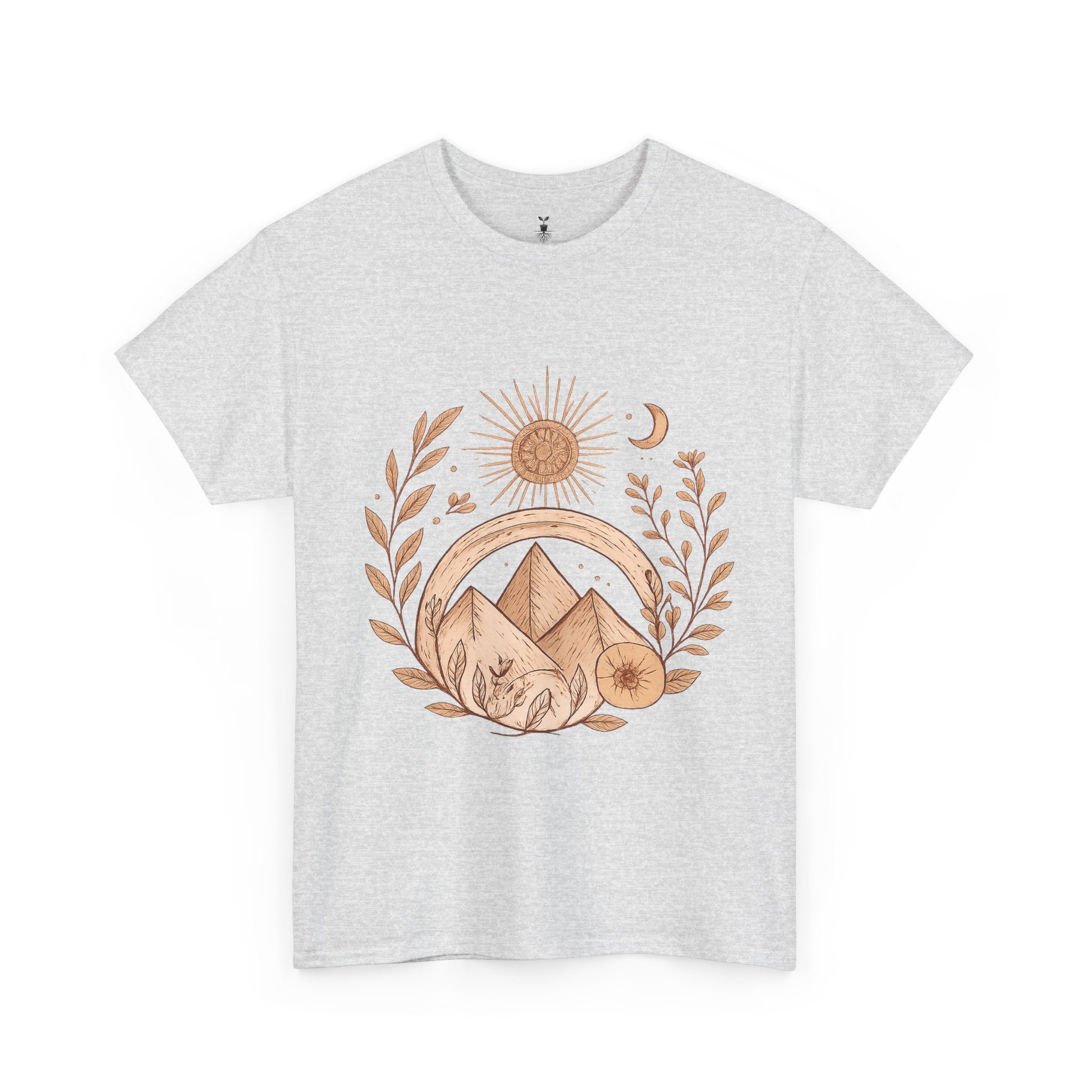 Sun, Moon, and Mountain Bohemian T-Shirt