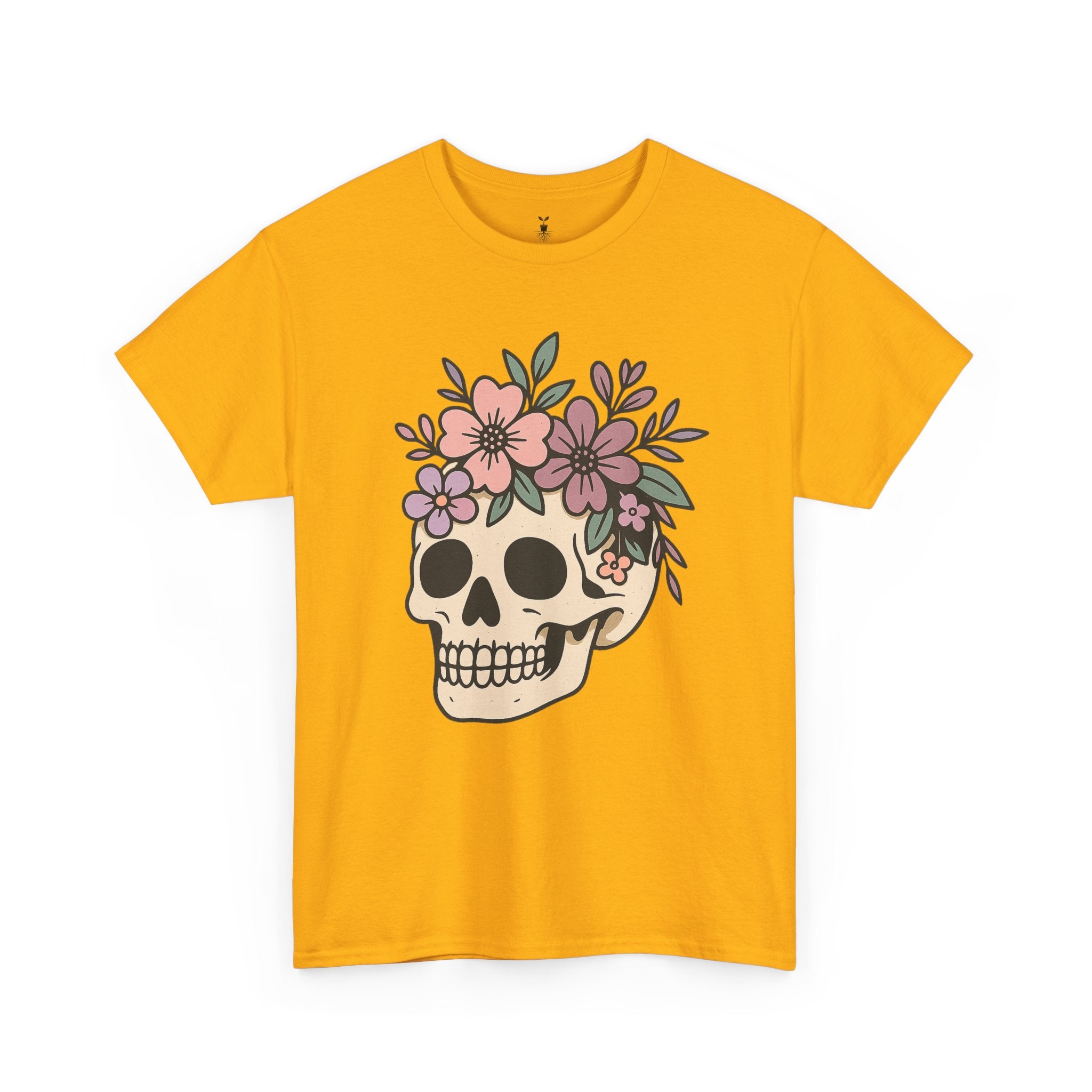 Halloween Skull Boho Flower tshirt