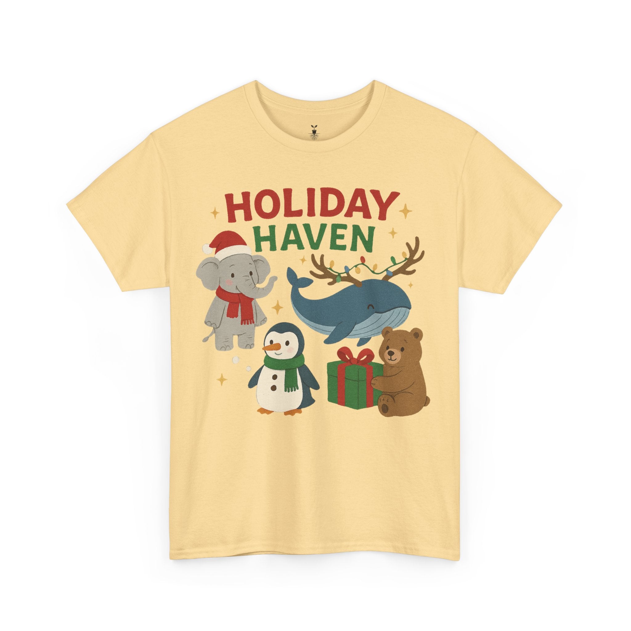 Holiday Haven Penguin Bear Whale Elephant T-Shirt