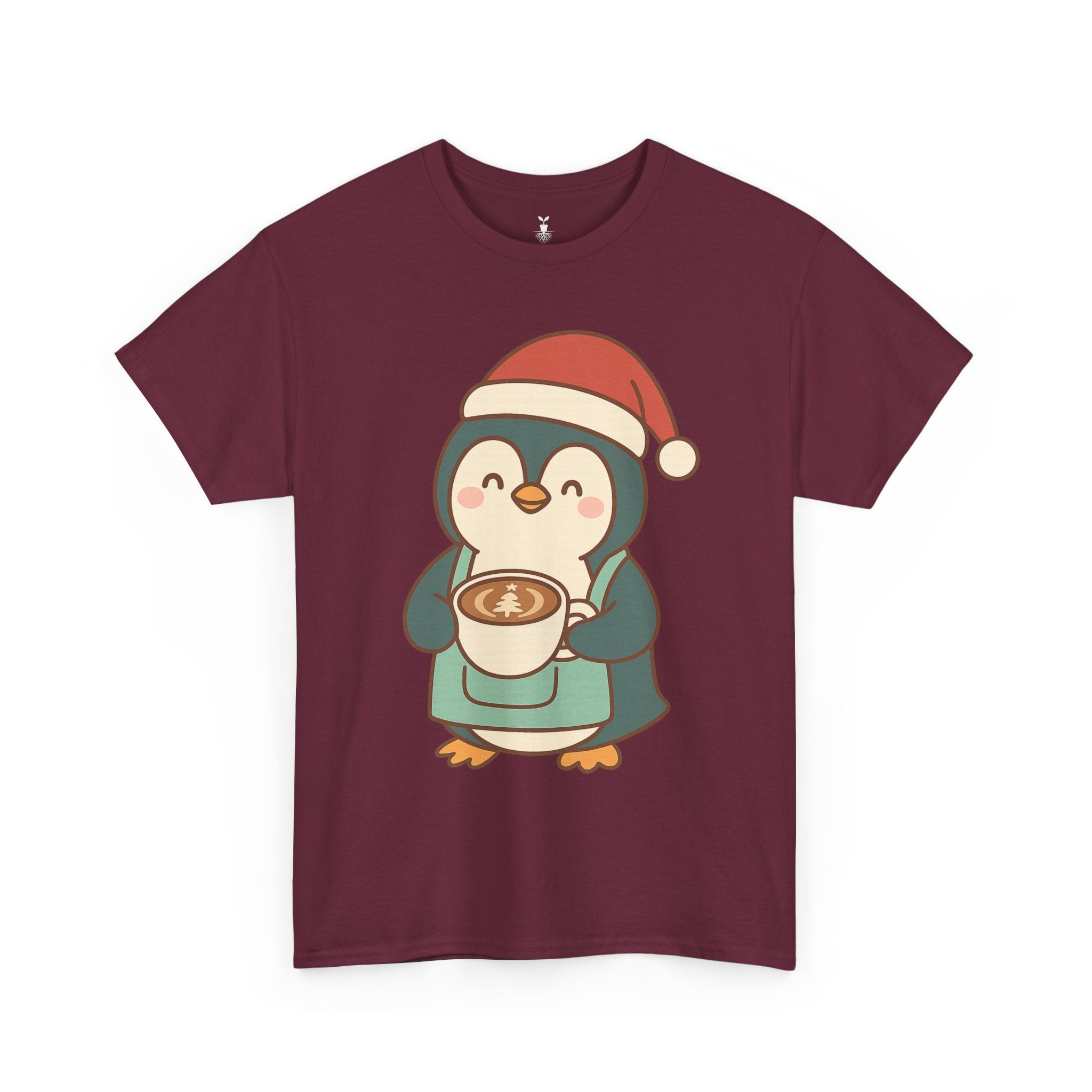 Penguin with Christmas Cup T-Shirt