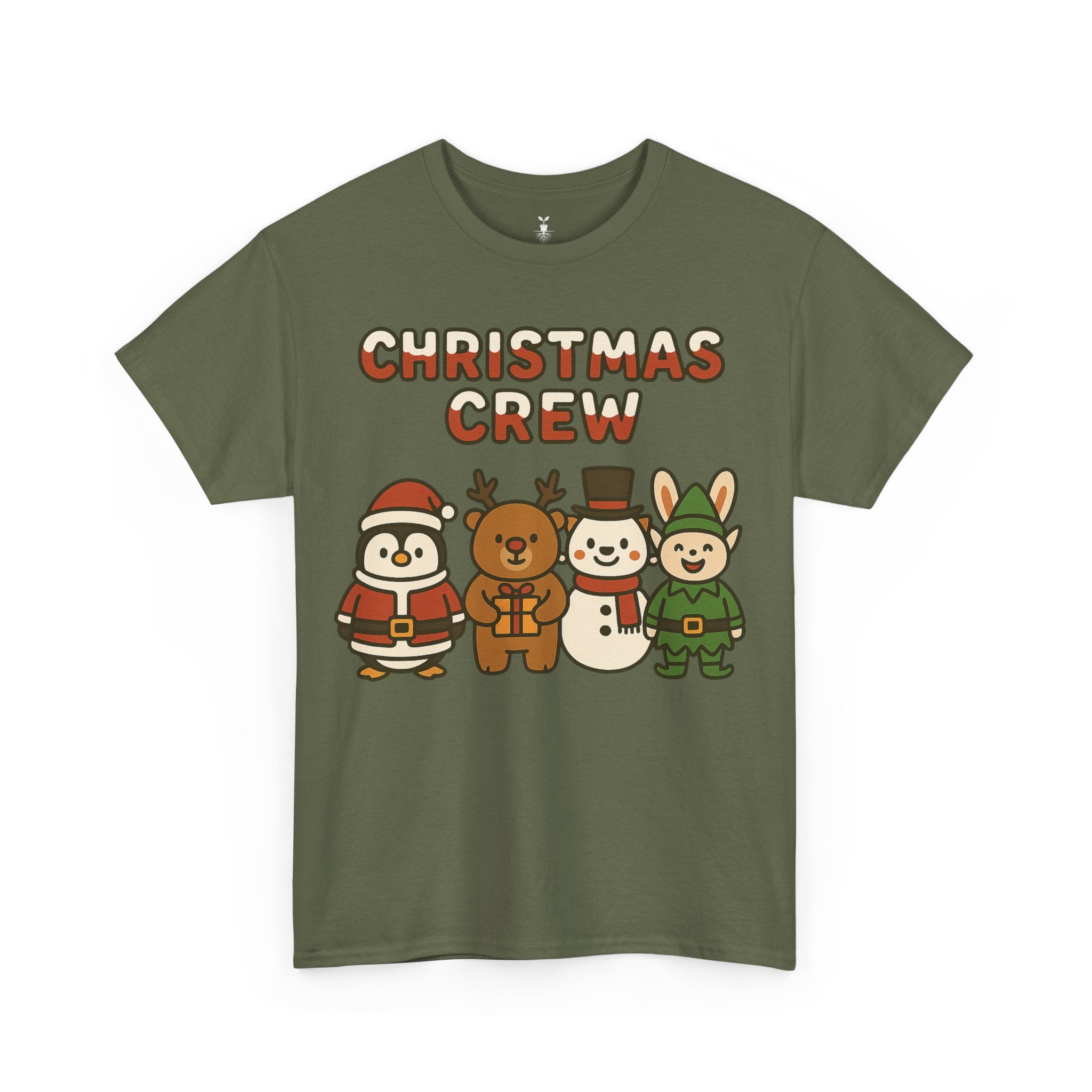 Christmas Crew Penguin Reindeer Snowman Bunny T-Shirt