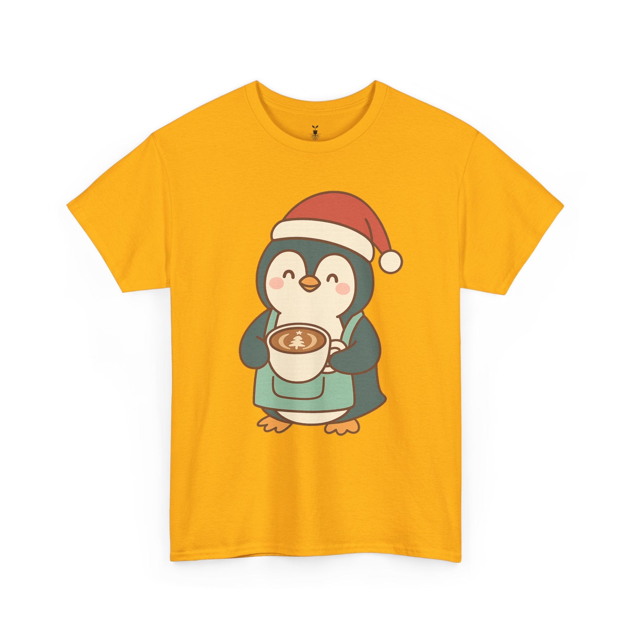 Penguin with Christmas Cup T-Shirt