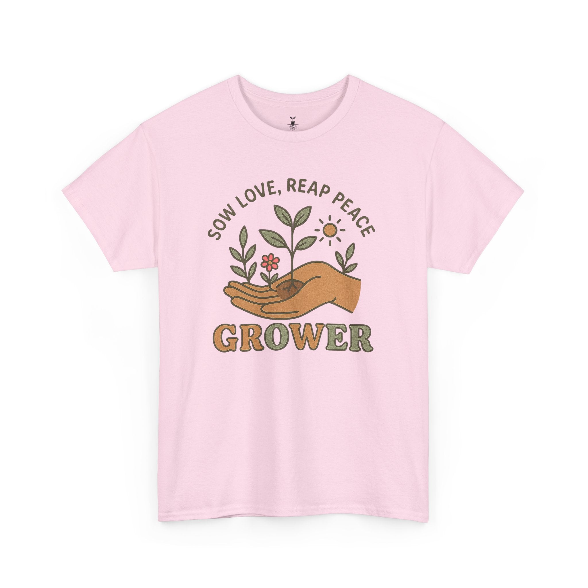Boho Grower  with Hand Plants Flower T-Shirt