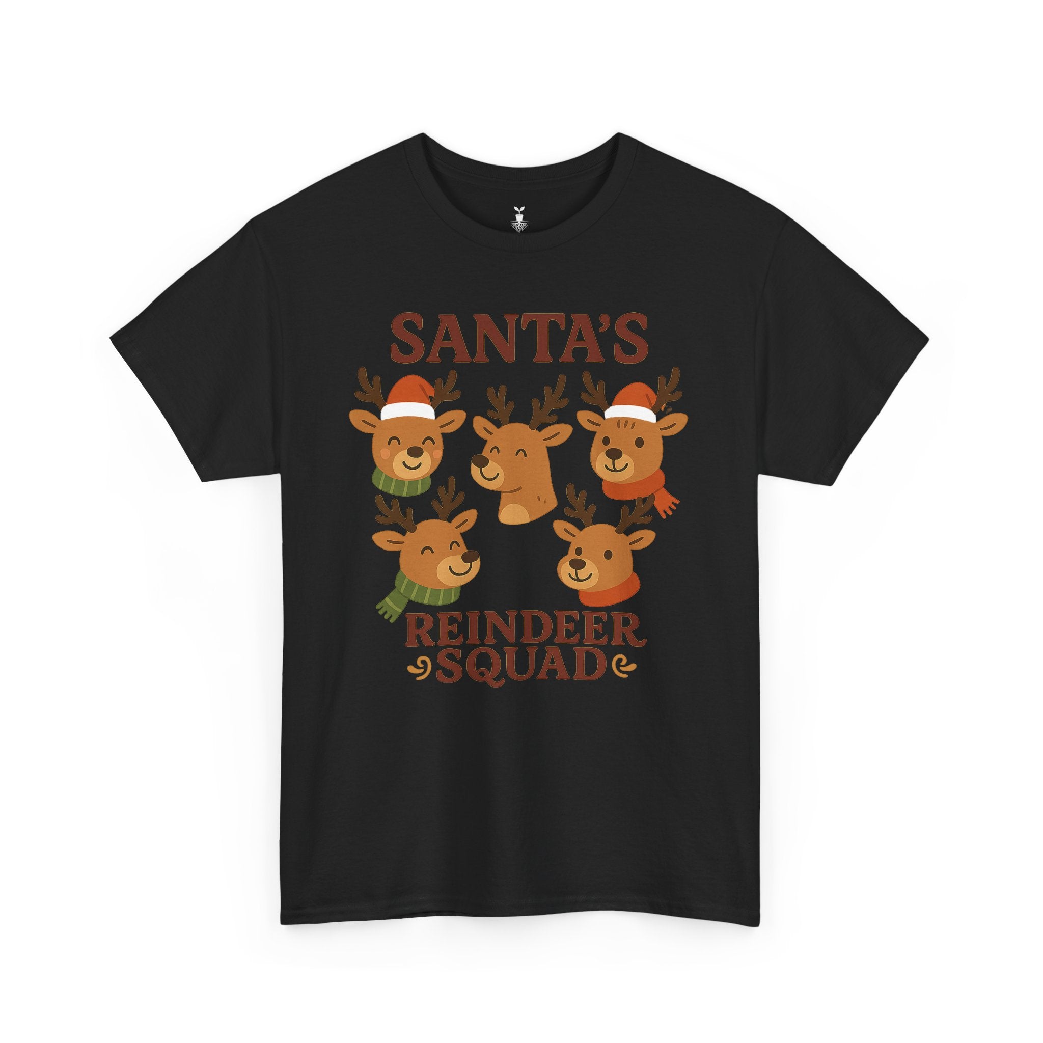 Cute Santa’s Reindeer Squad Christmas T-Shirt