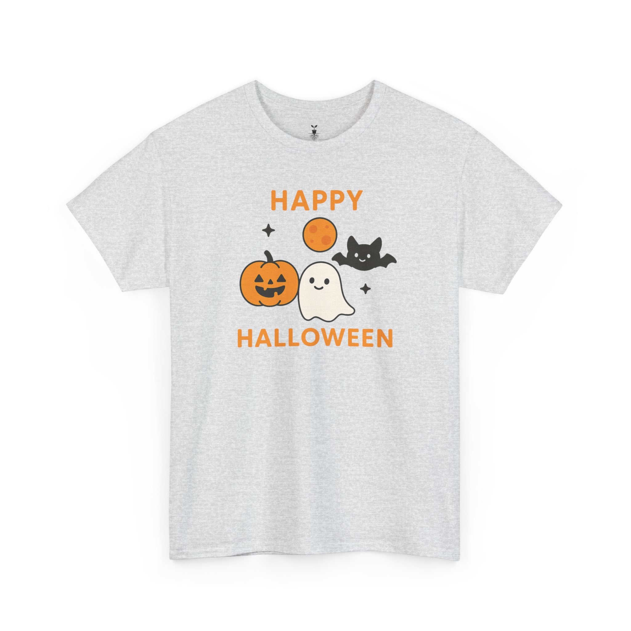 Cartoon Pumpkin, Ghost & Bat T-Shirt