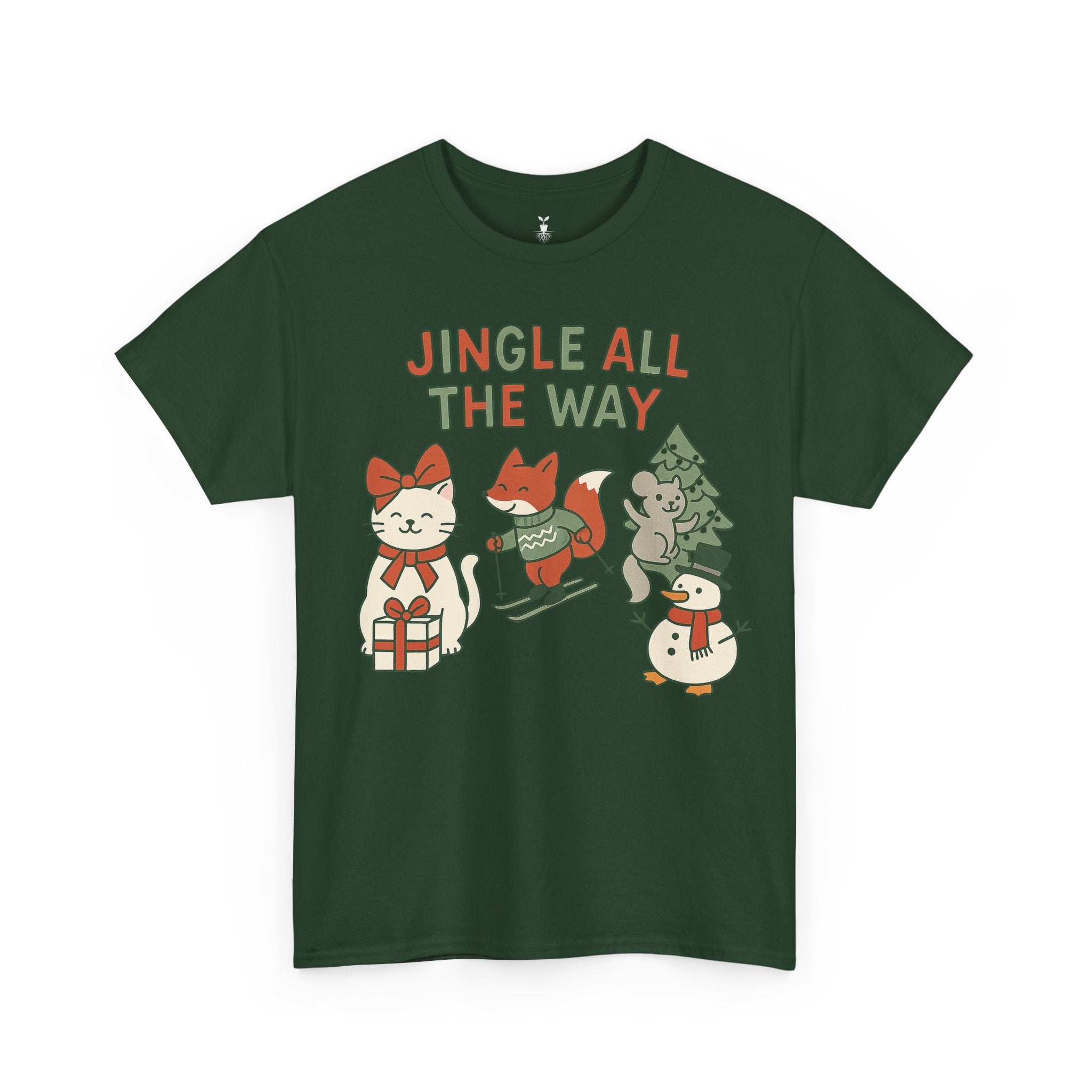 Cute Animal Jingle All The Way T-Shirt