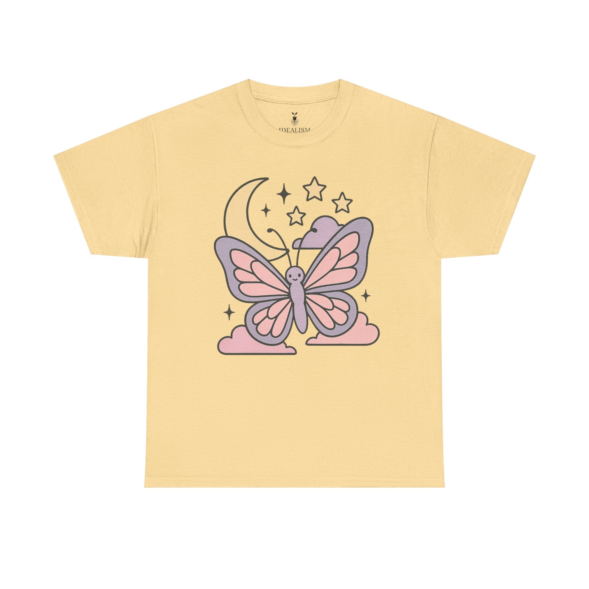 Aesthetic Boho Butterfly Moon T-Shirt