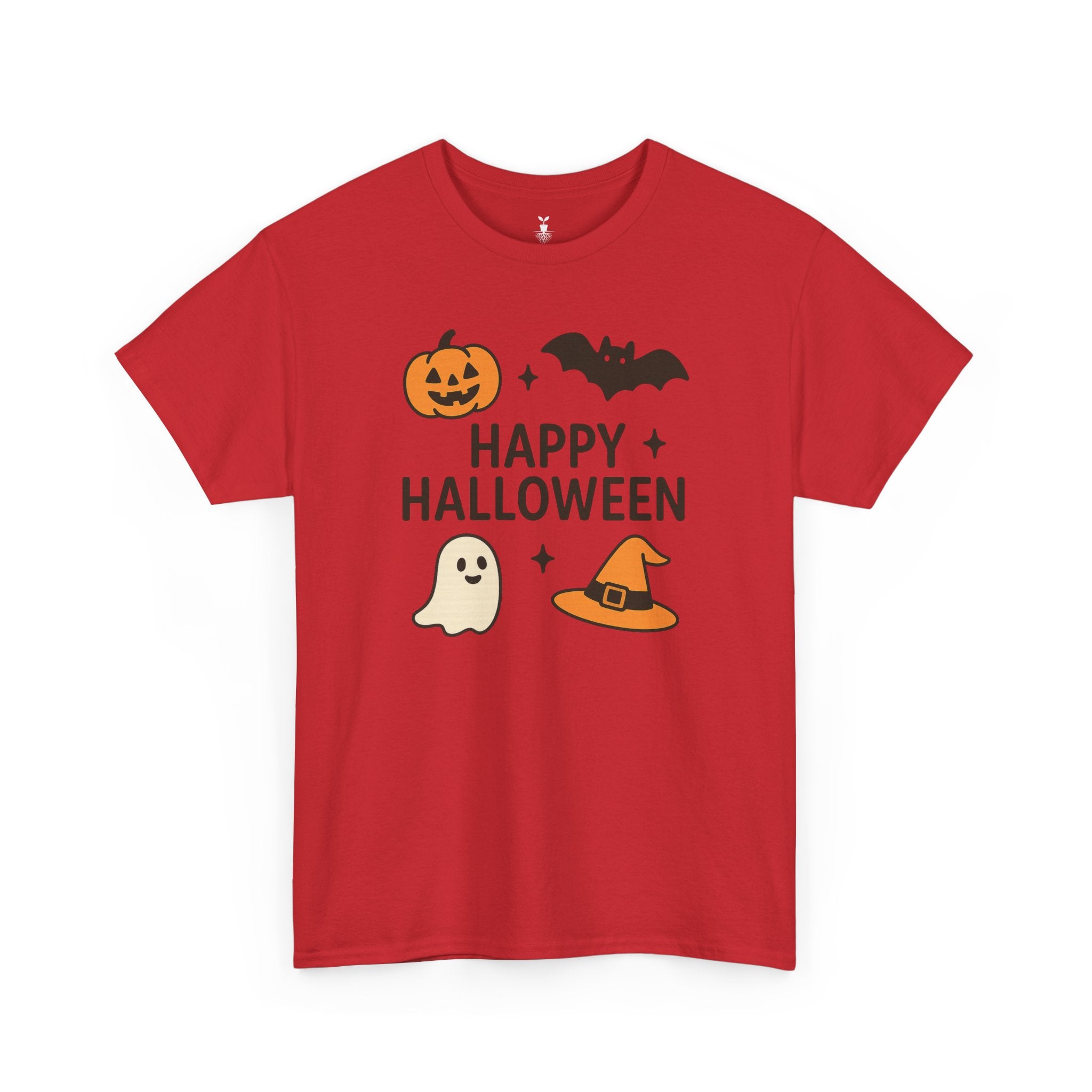 Ghost, Pumpkin, Bat & Witch Hat T-Shirt