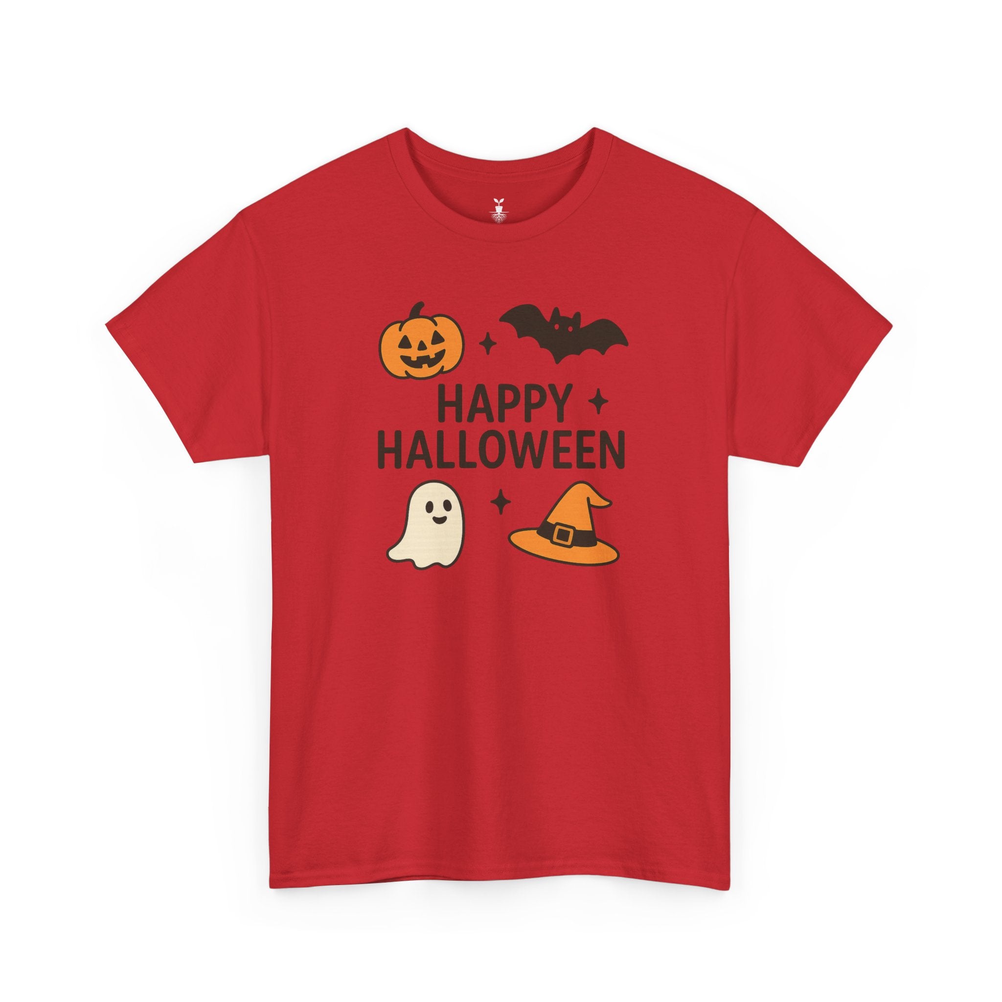 Ghost, Pumpkin, Bat & Witch Hat T-Shirt