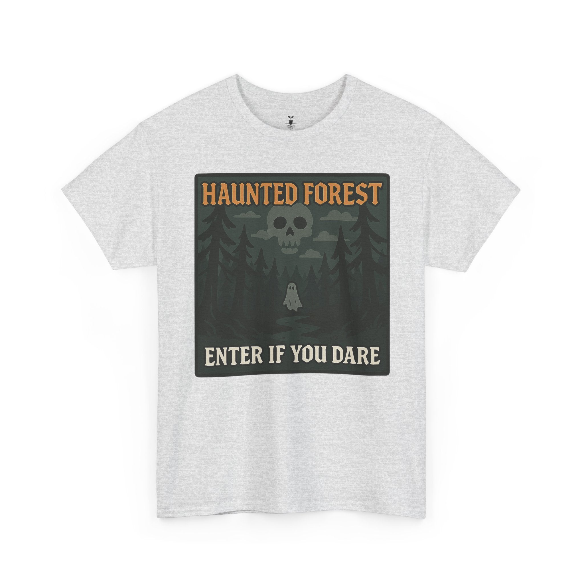 Ghost & Skull Haunted Forest Halloween T-Shirt