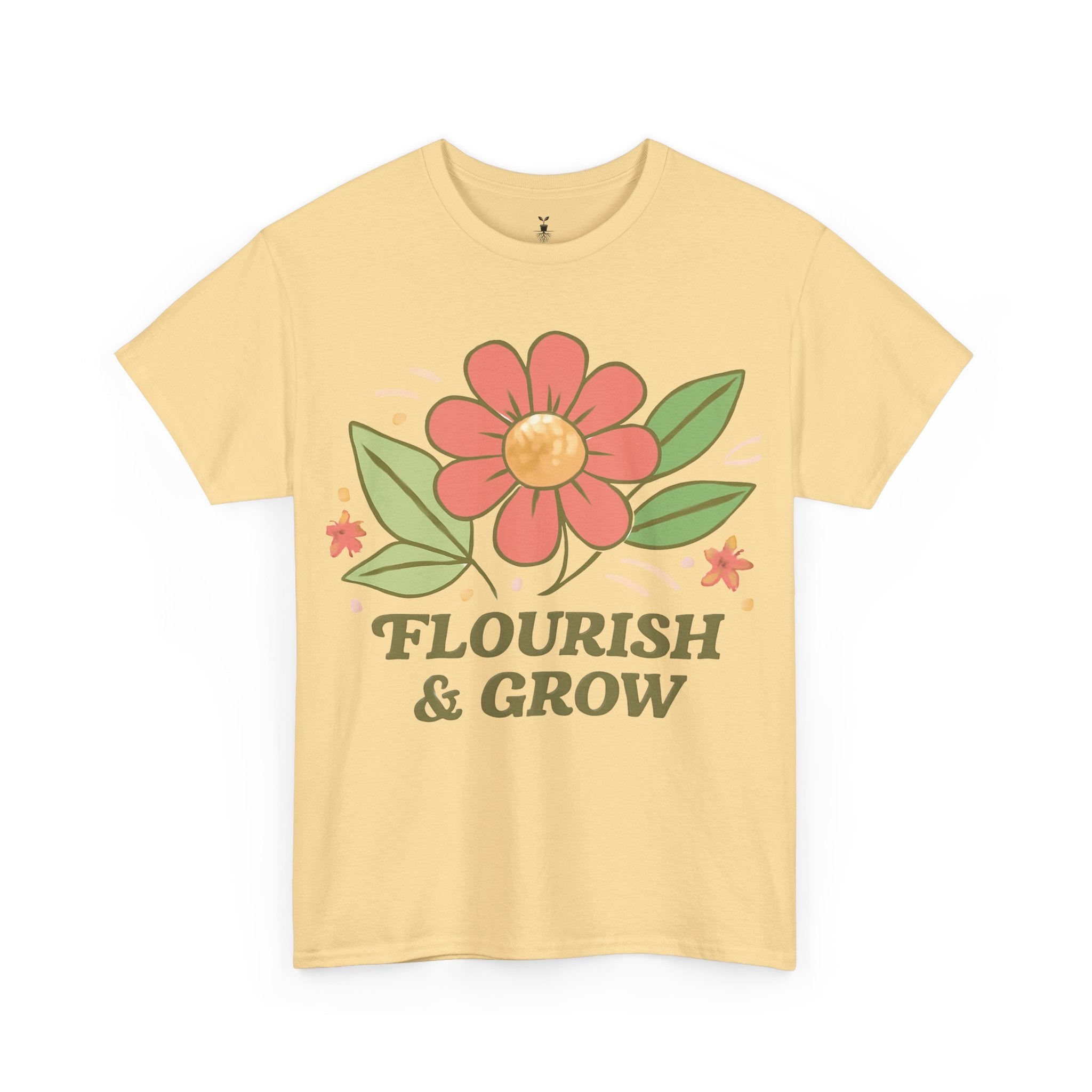 Artistic Boho Aesthetic Flourish and Grow T-Shirt