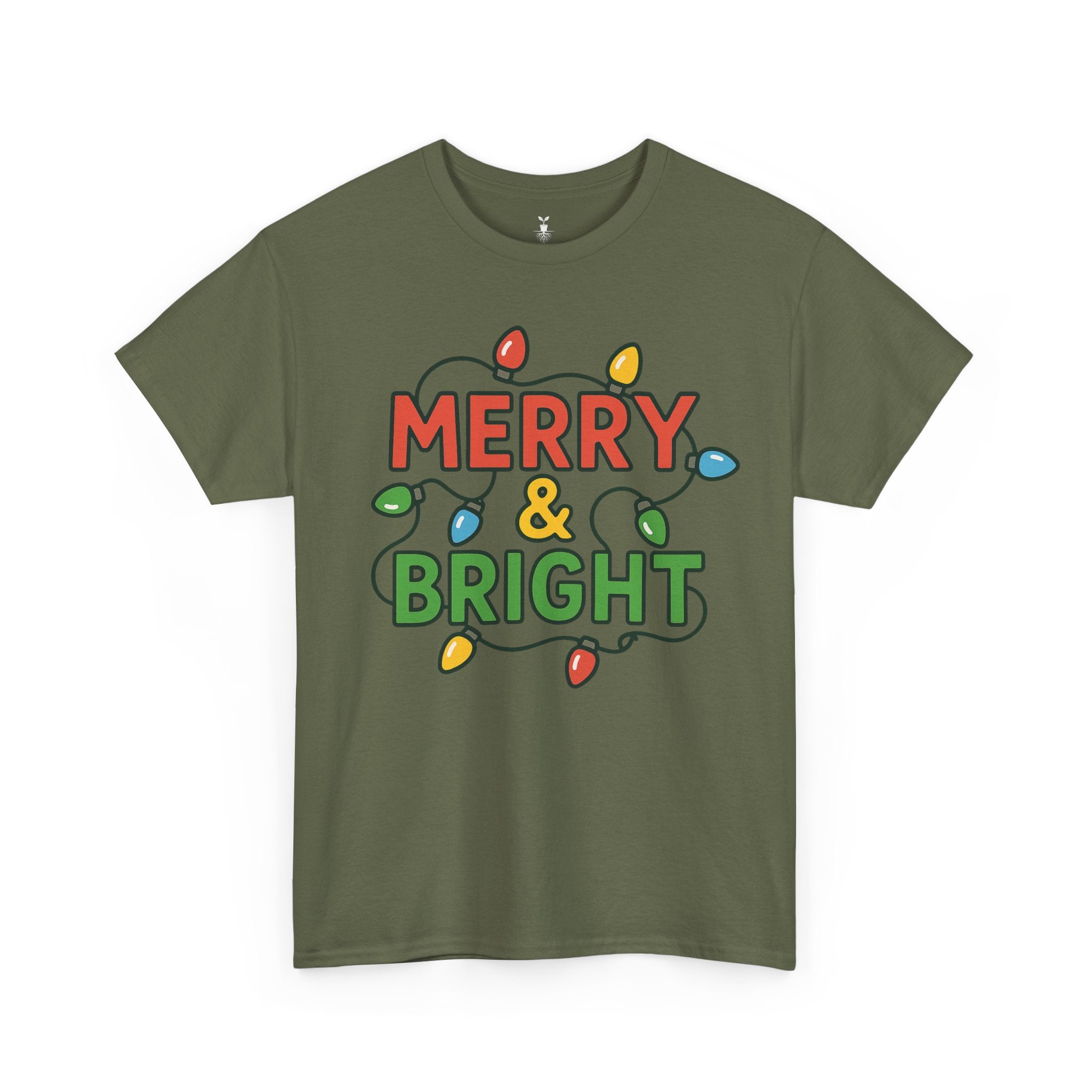 Festive Merry & Bright Christmas T-Shirt