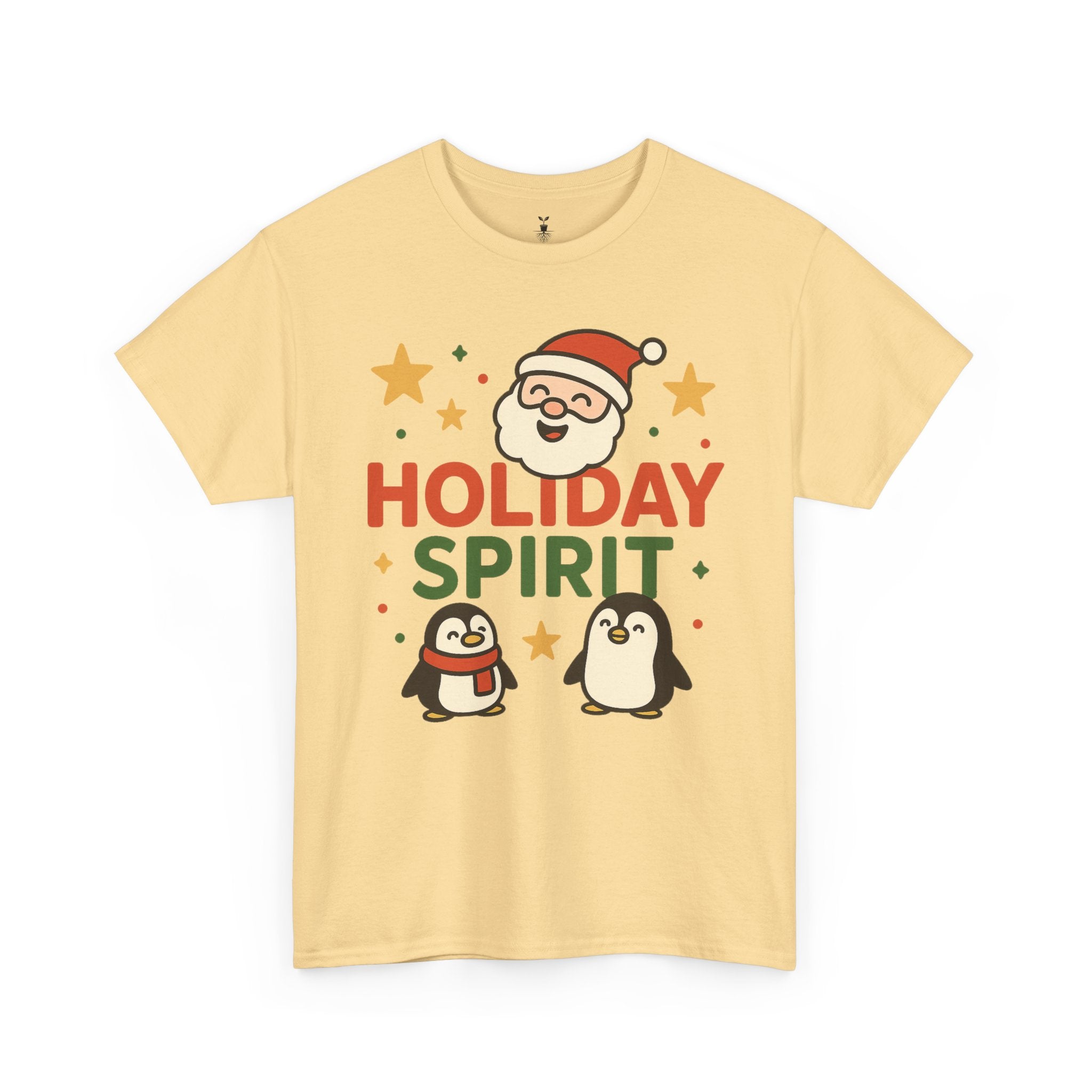 Santa and Penguins Holiday Spirit Christmas  T-Shirt