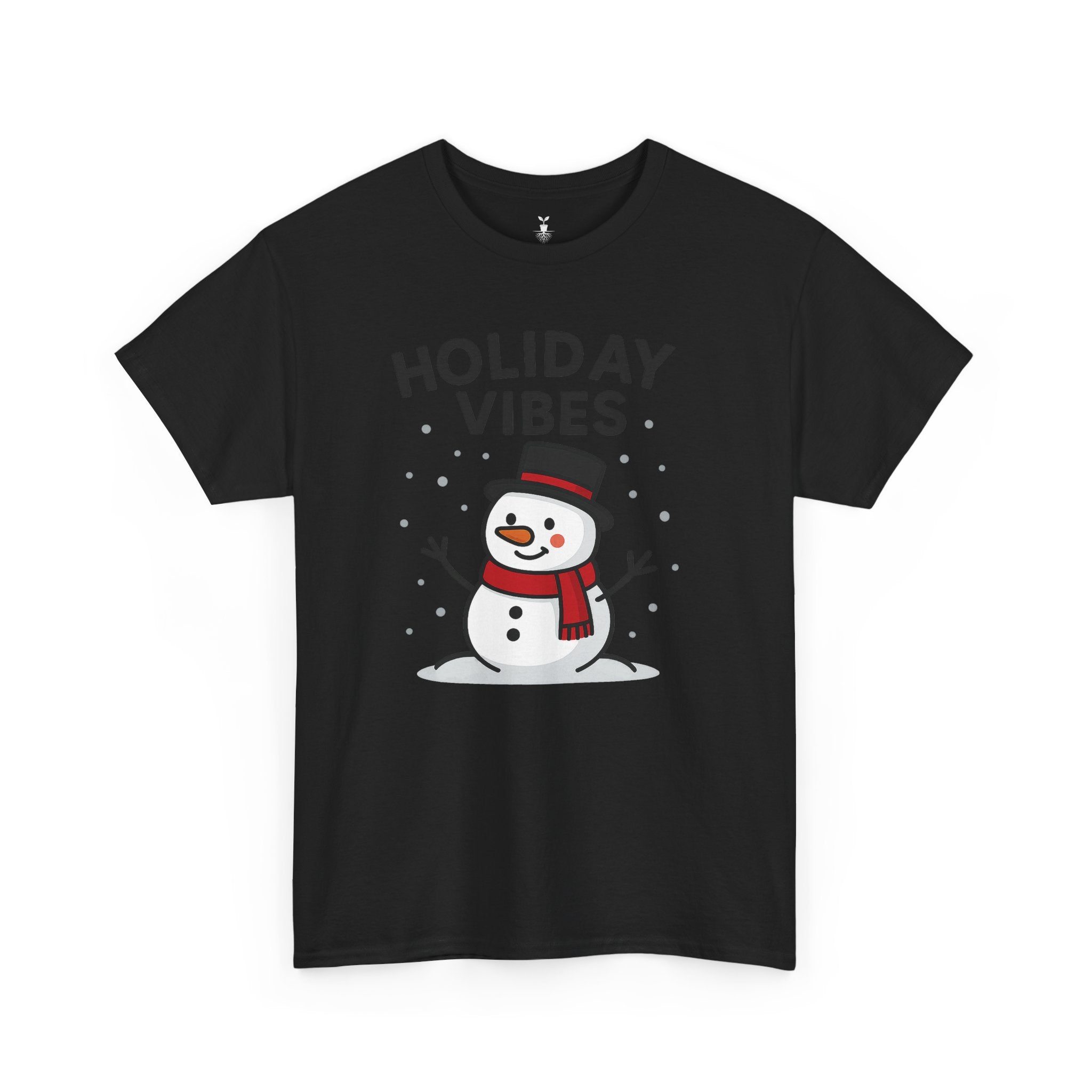 Holiday Vibes Snowman Christmas T-Shirt