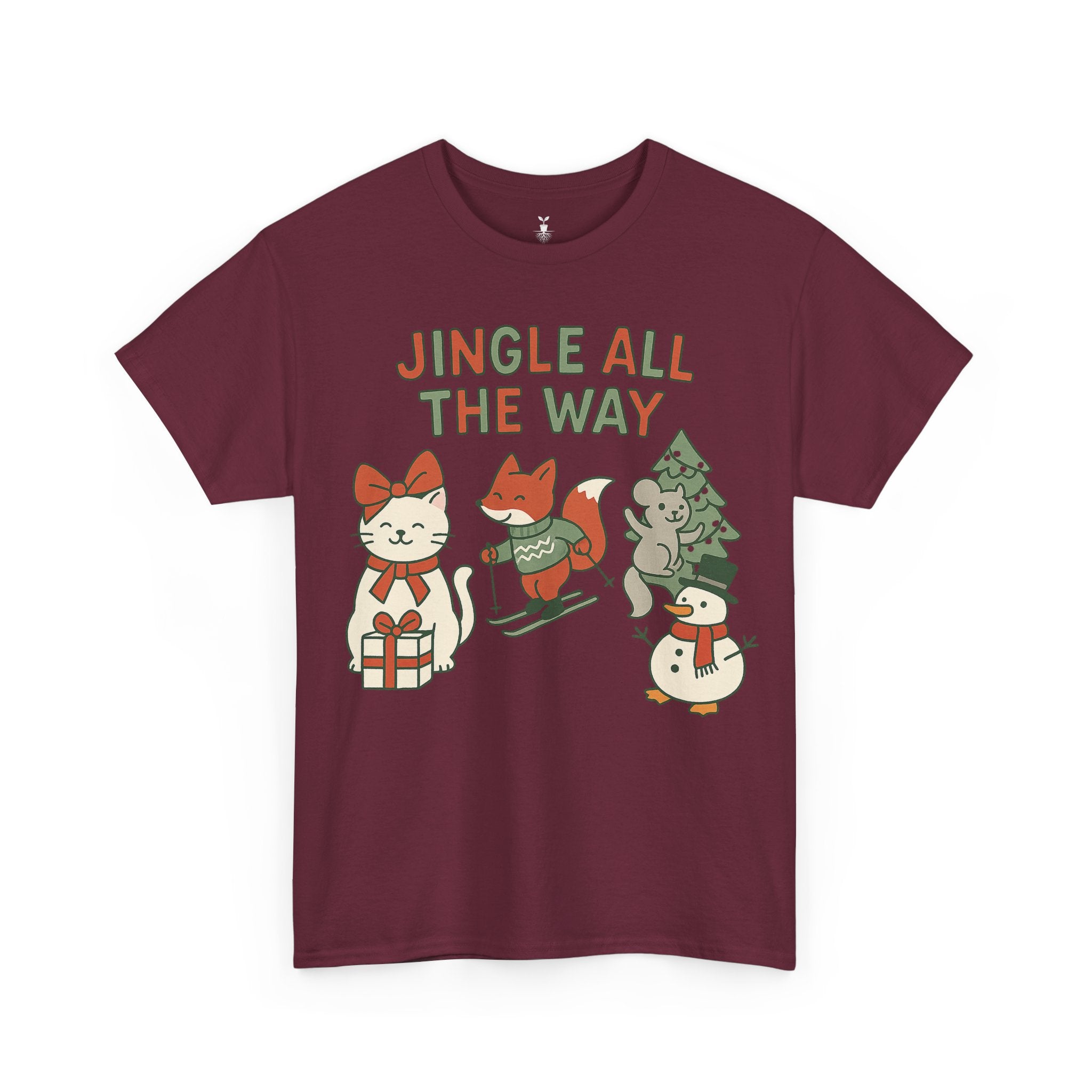 Cute Animal Jingle All The Way T-Shirt