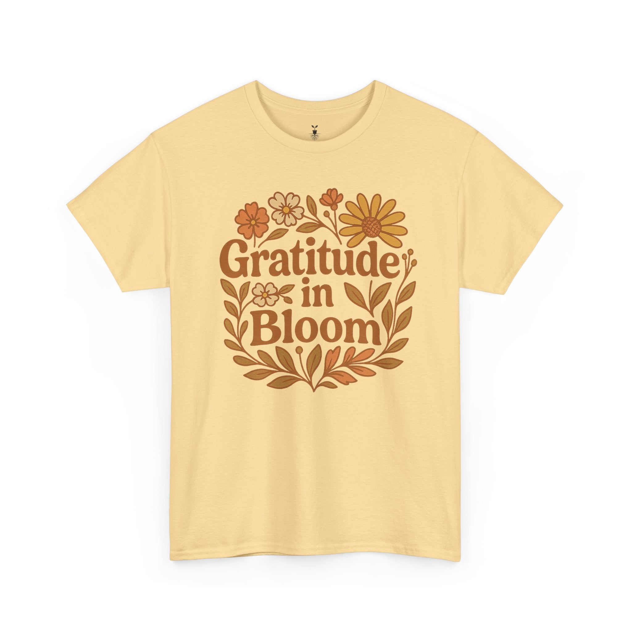 Floral Boho Gratitude in Bloom T-Shirt