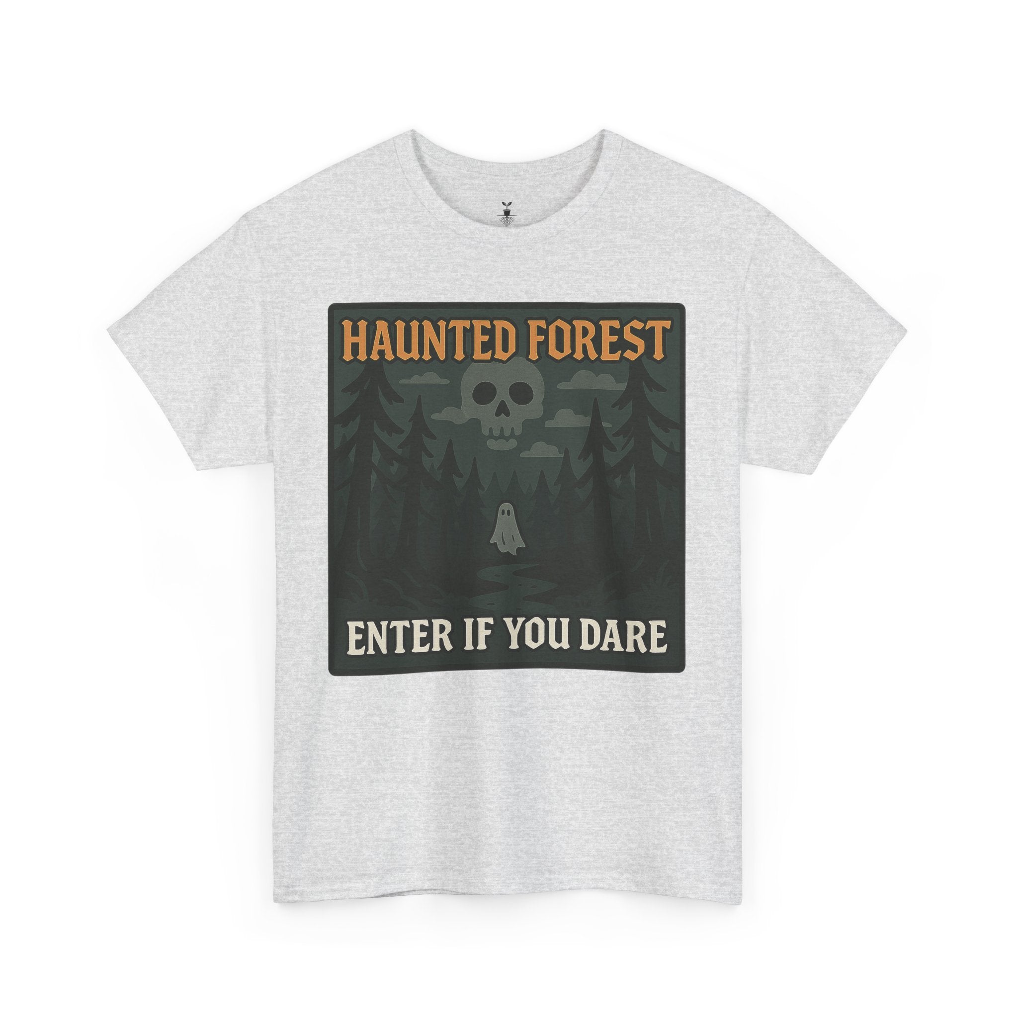 Ghost & Skull Haunted Forest Halloween T-Shirt