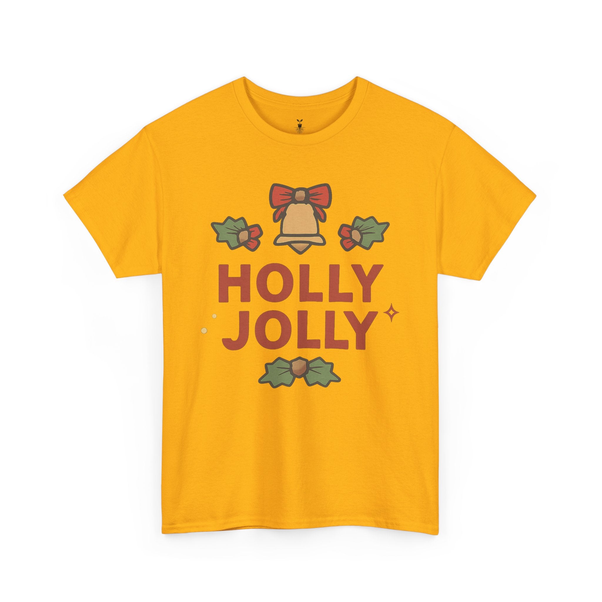 Christmas Bell, Bows, and Festive Holly Jolly Holiday T-Shirt