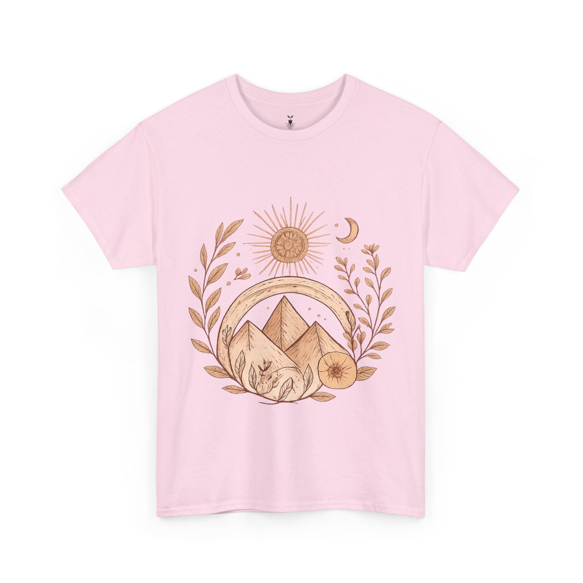Sun, Moon, and Mountain Bohemian T-Shirt