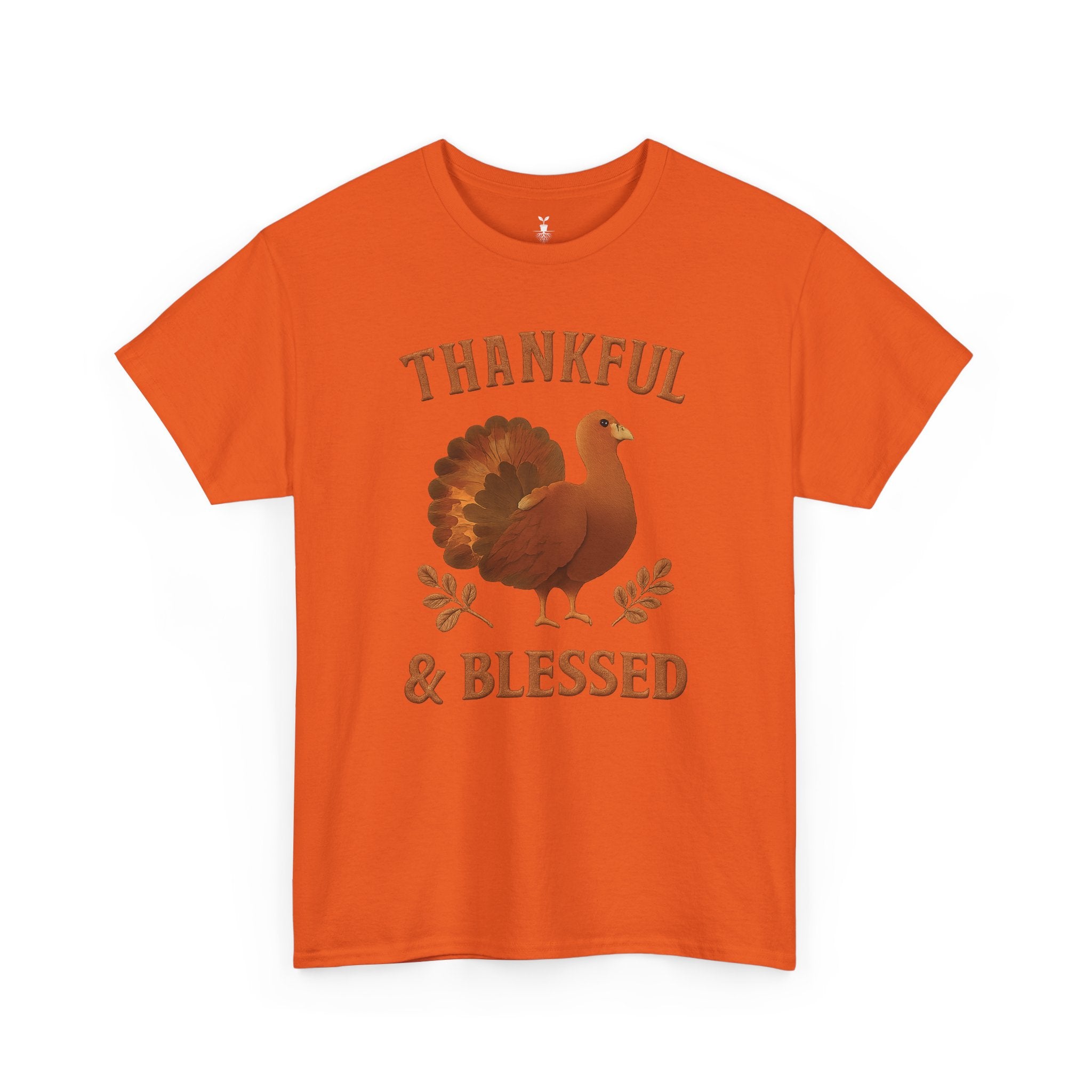 Fall Thankful and Blessed Turkey T-Shirt
