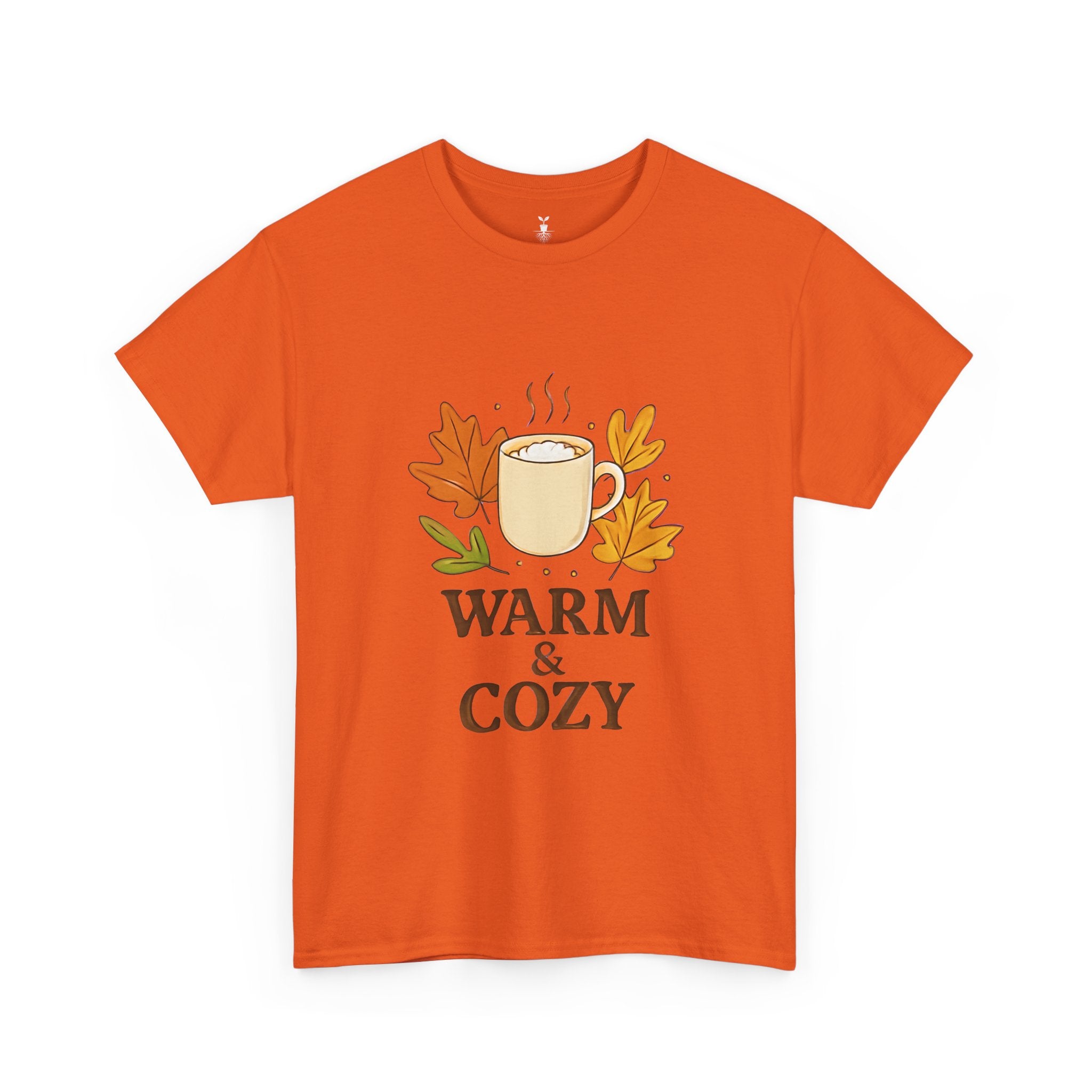 Autumn Coffee Mug with Fall Leaves Warm and Cozy T-Shirt