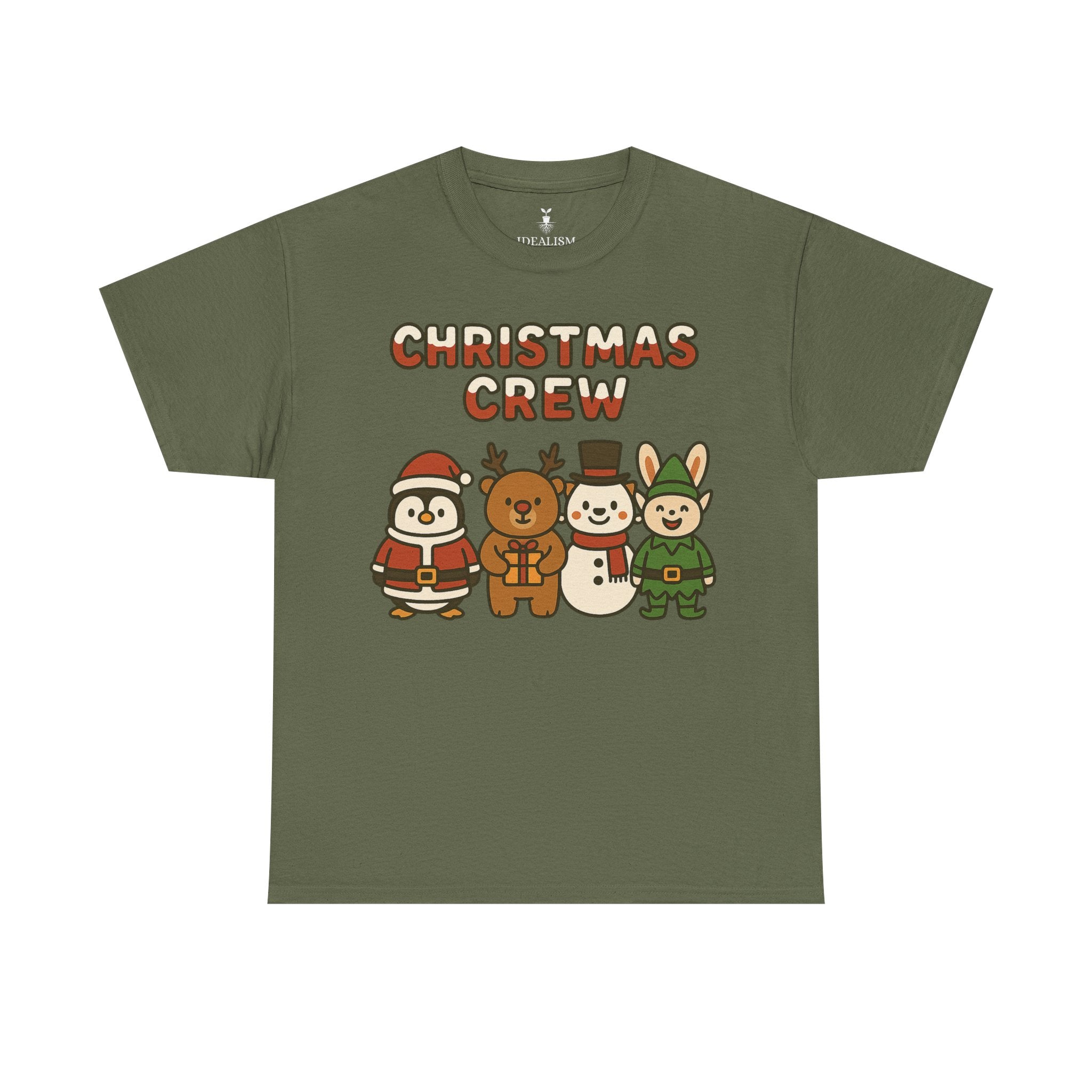 Christmas Crew Penguin Reindeer Snowman Bunny T-Shirt