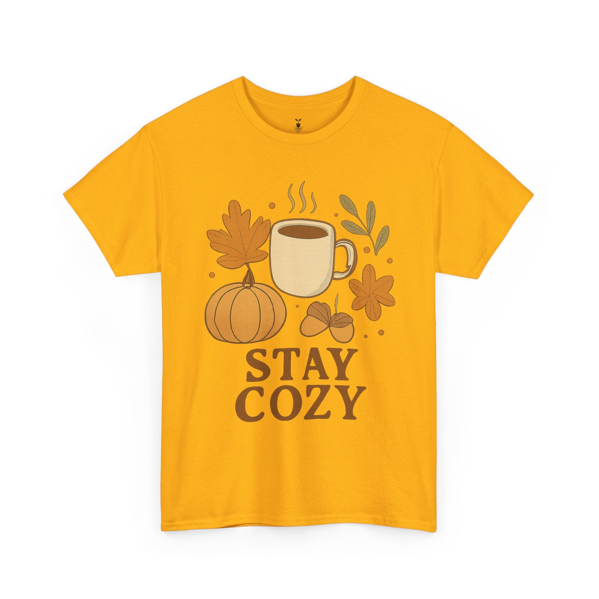 Coffee Mug Pumpkin Leaves and Acorns Autumn Stay Cozy T-Shirt