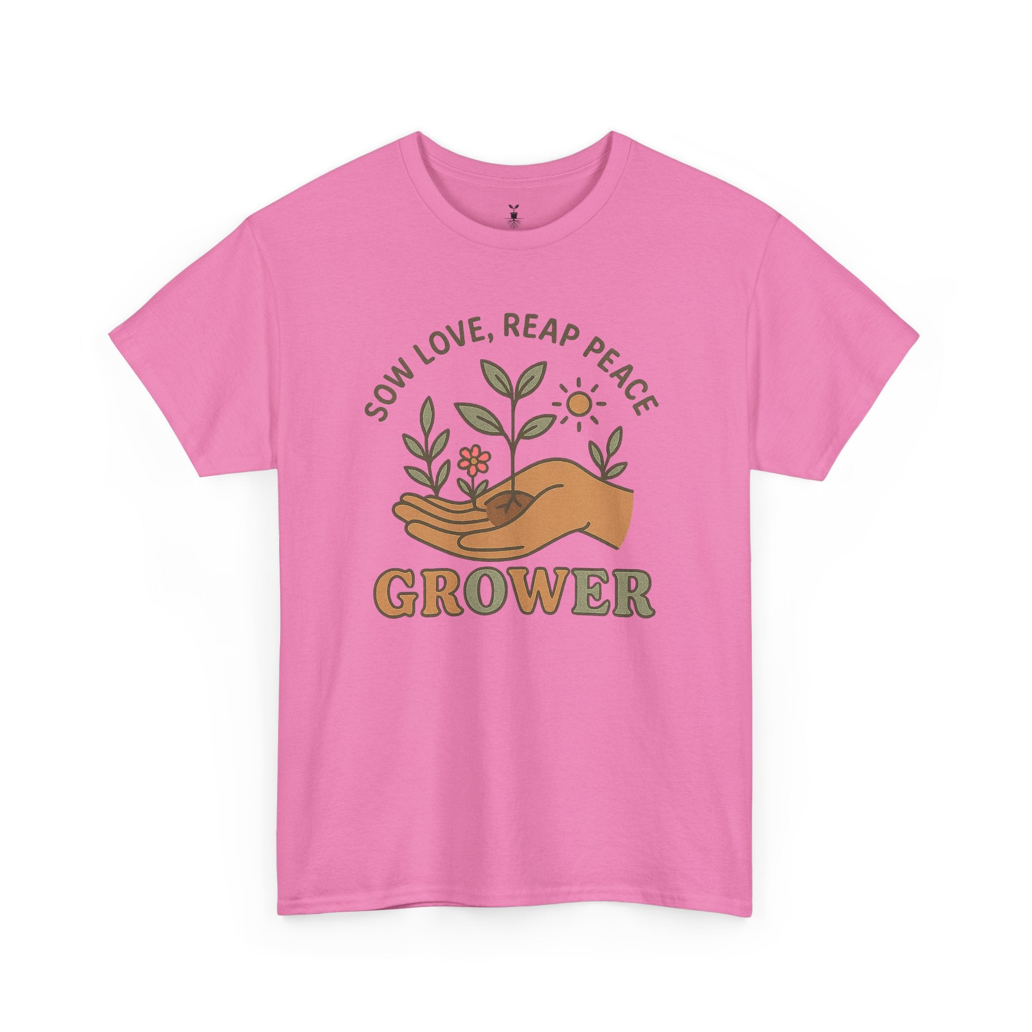 Boho Grower  with Hand Plants Flower T-Shirt
