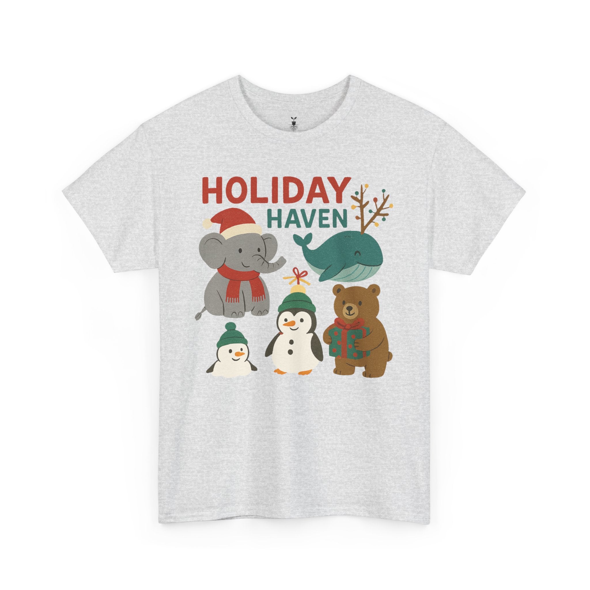 Holiday Haven Penguin Whale Elephant Bear T-Shirt