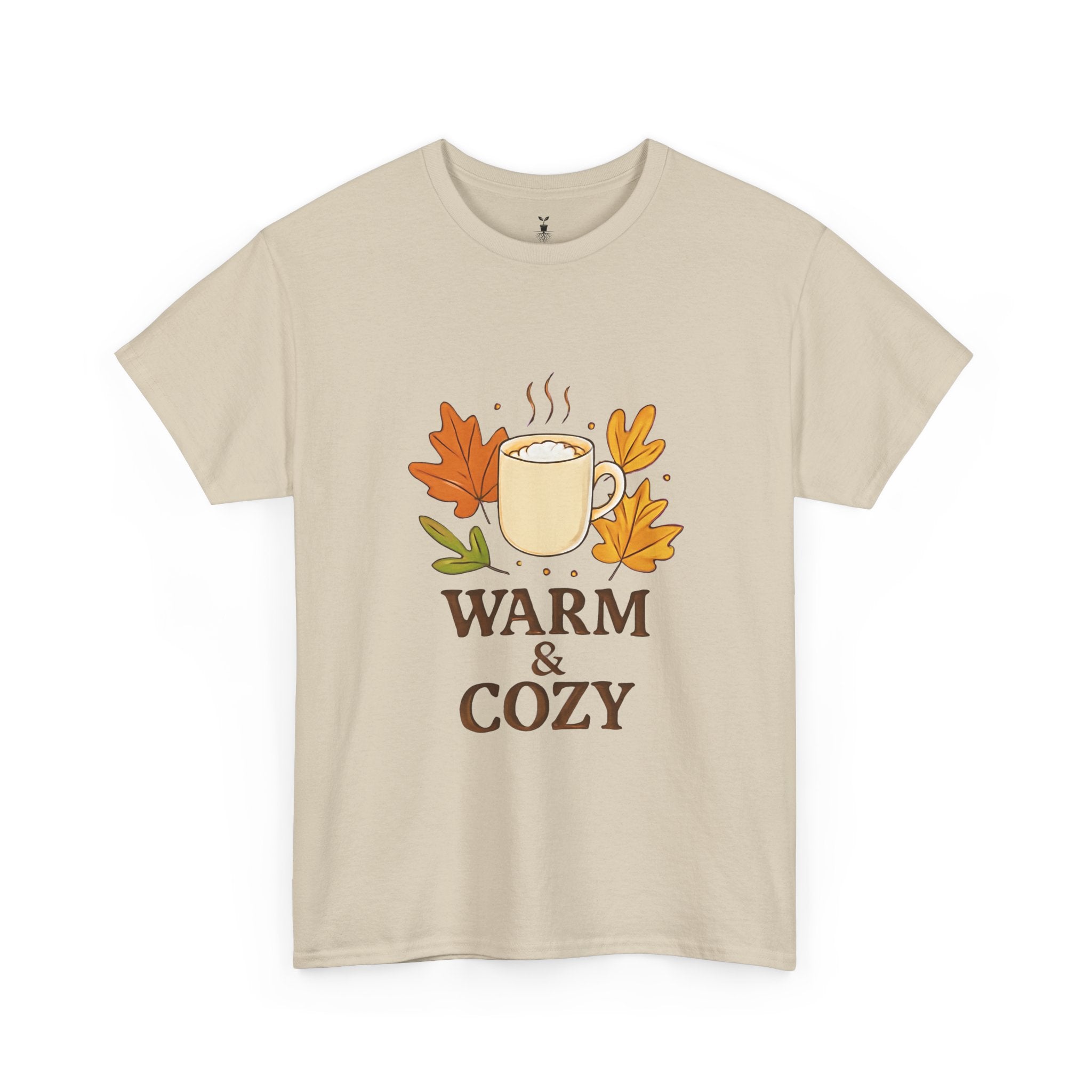 Autumn Coffee Mug with Fall Leaves Warm and Cozy T-Shirt