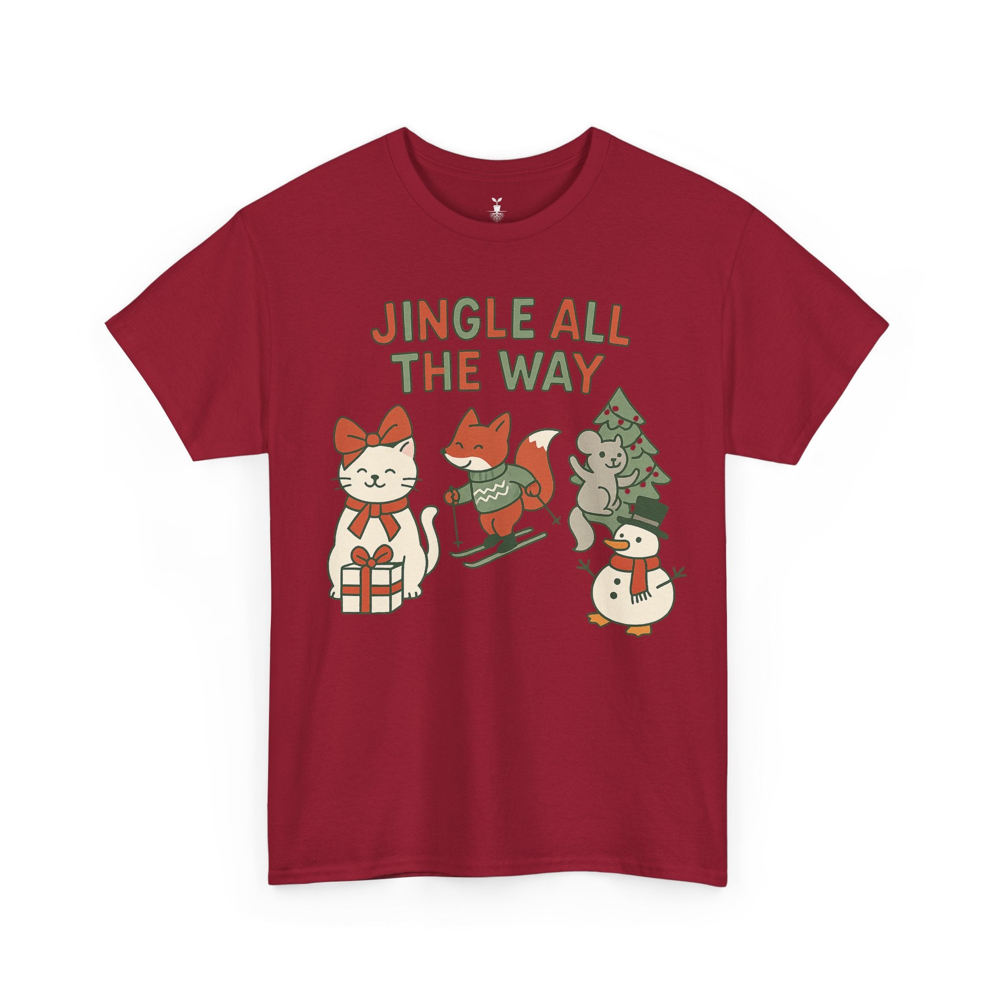 Cute Animal Jingle All The Way T-Shirt