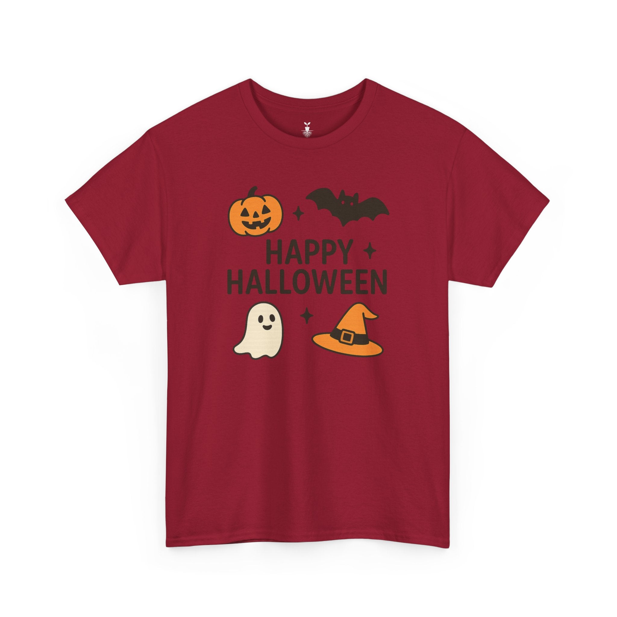Ghost, Pumpkin, Bat & Witch Hat T-Shirt