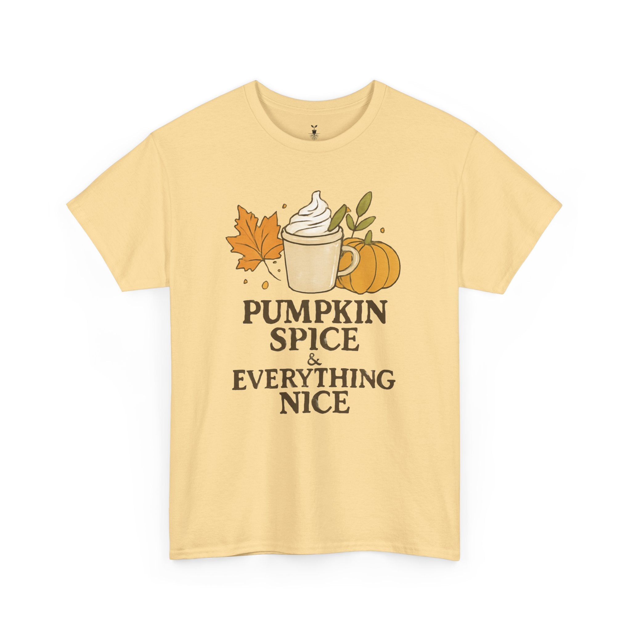 Seasonal Autumn Coffee Cup and Pumpkin Spice T-Shirt