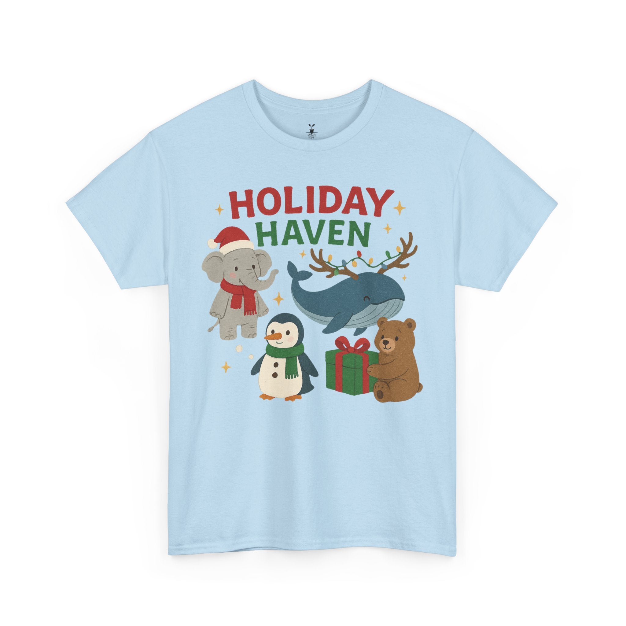Holiday Haven Penguin Bear Whale Elephant T-Shirt