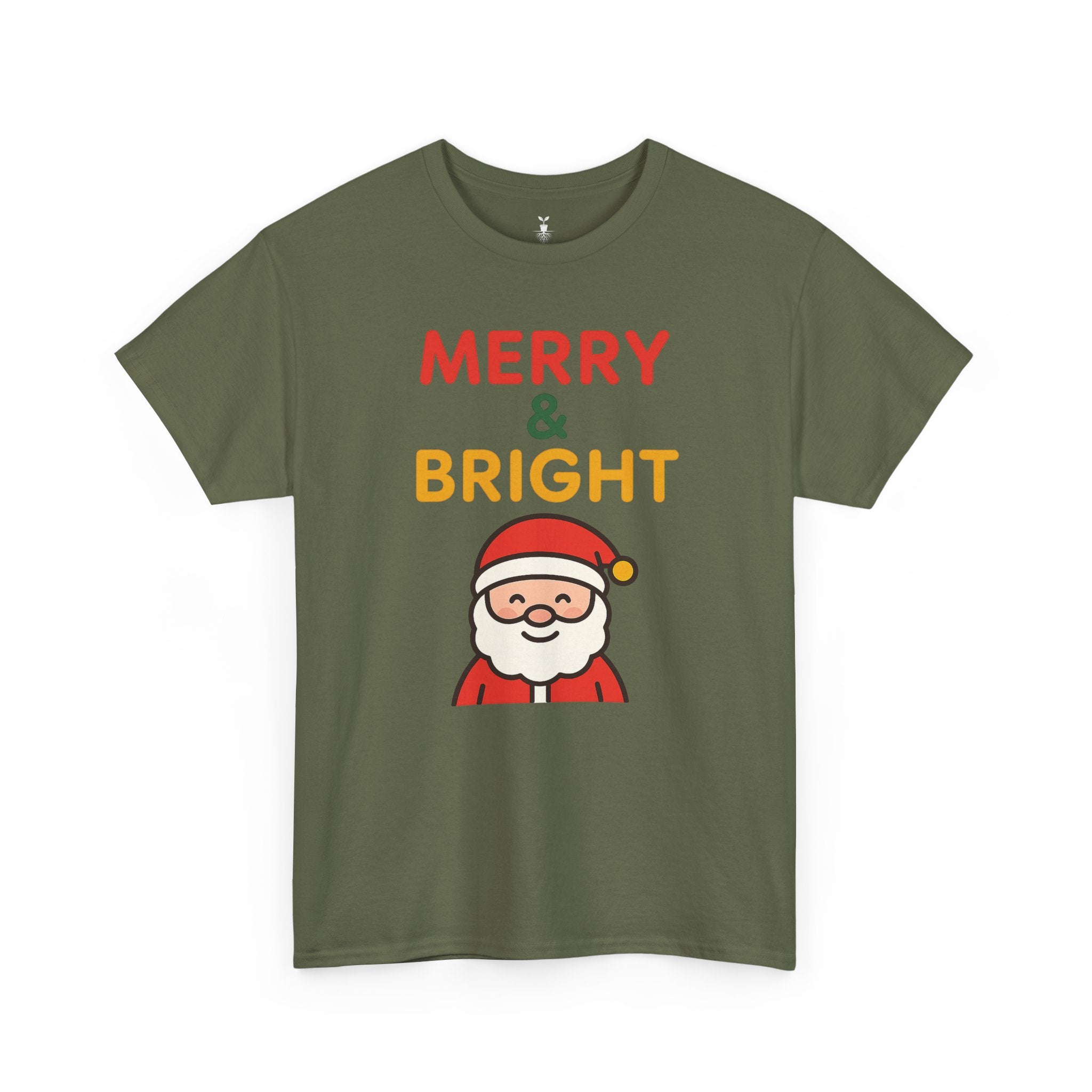 Santa Claus Merry and Bright Christmas T-Shirt