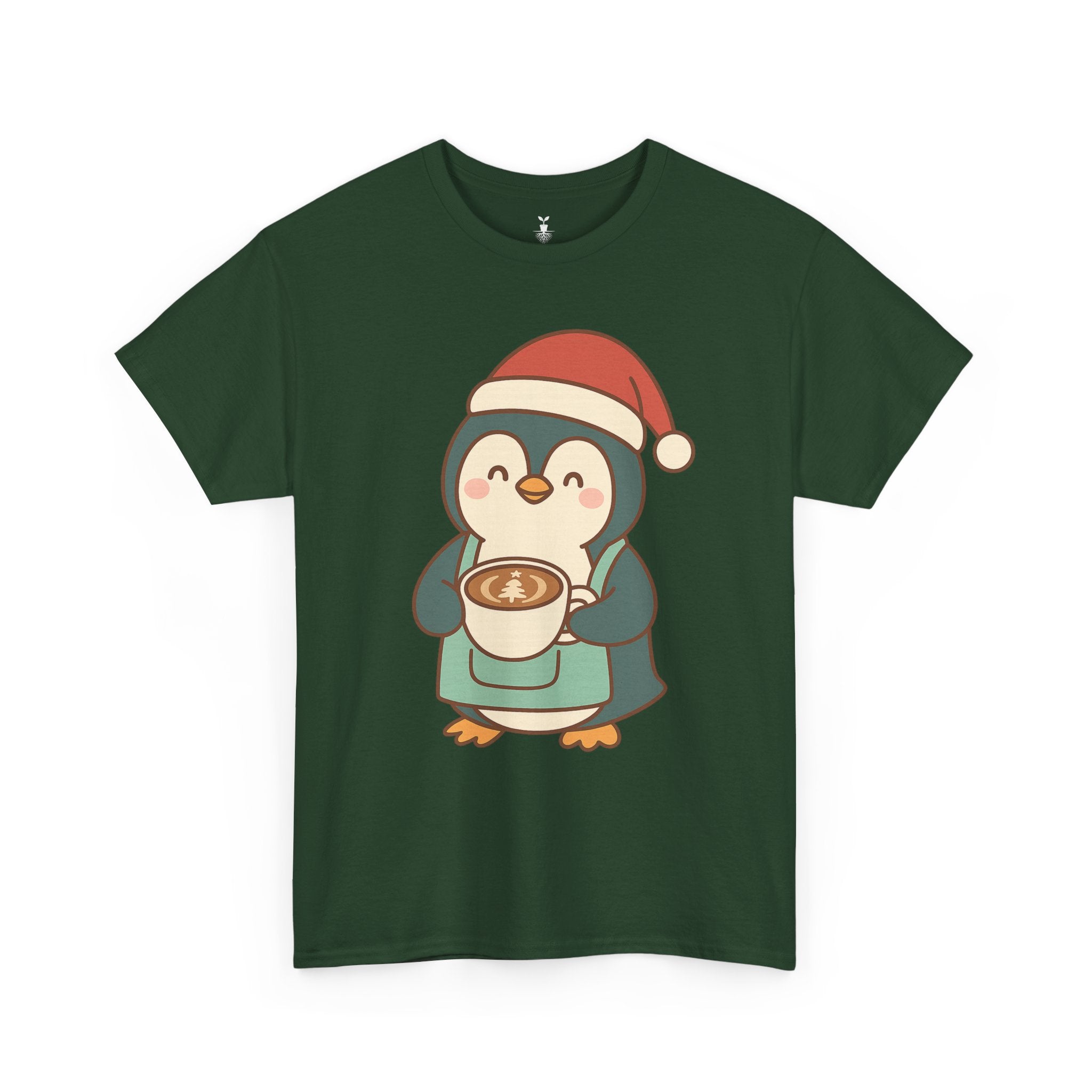 Penguin with Christmas Cup T-Shirt