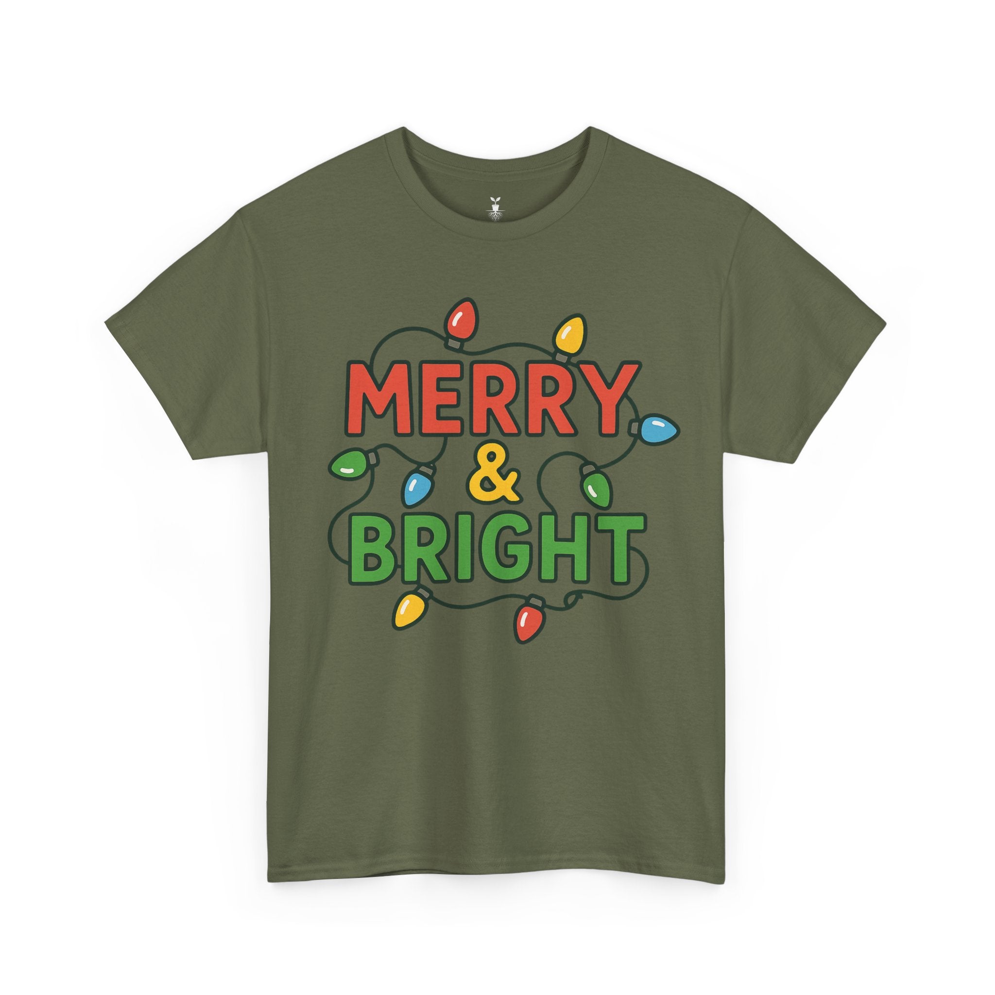Festive Merry & Bright Christmas T-Shirt
