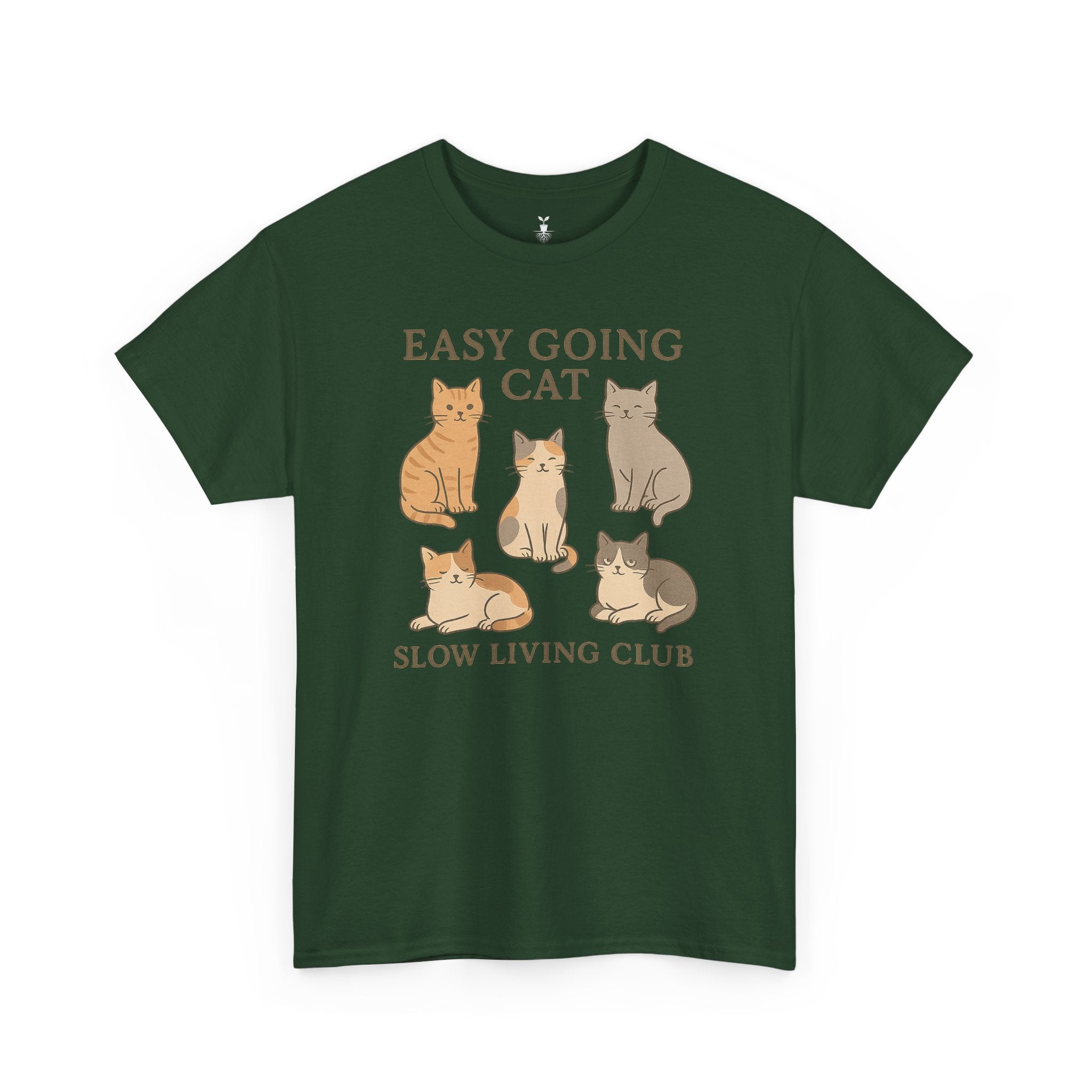 Easy Going Cat: Slow Living Club T-Shirt