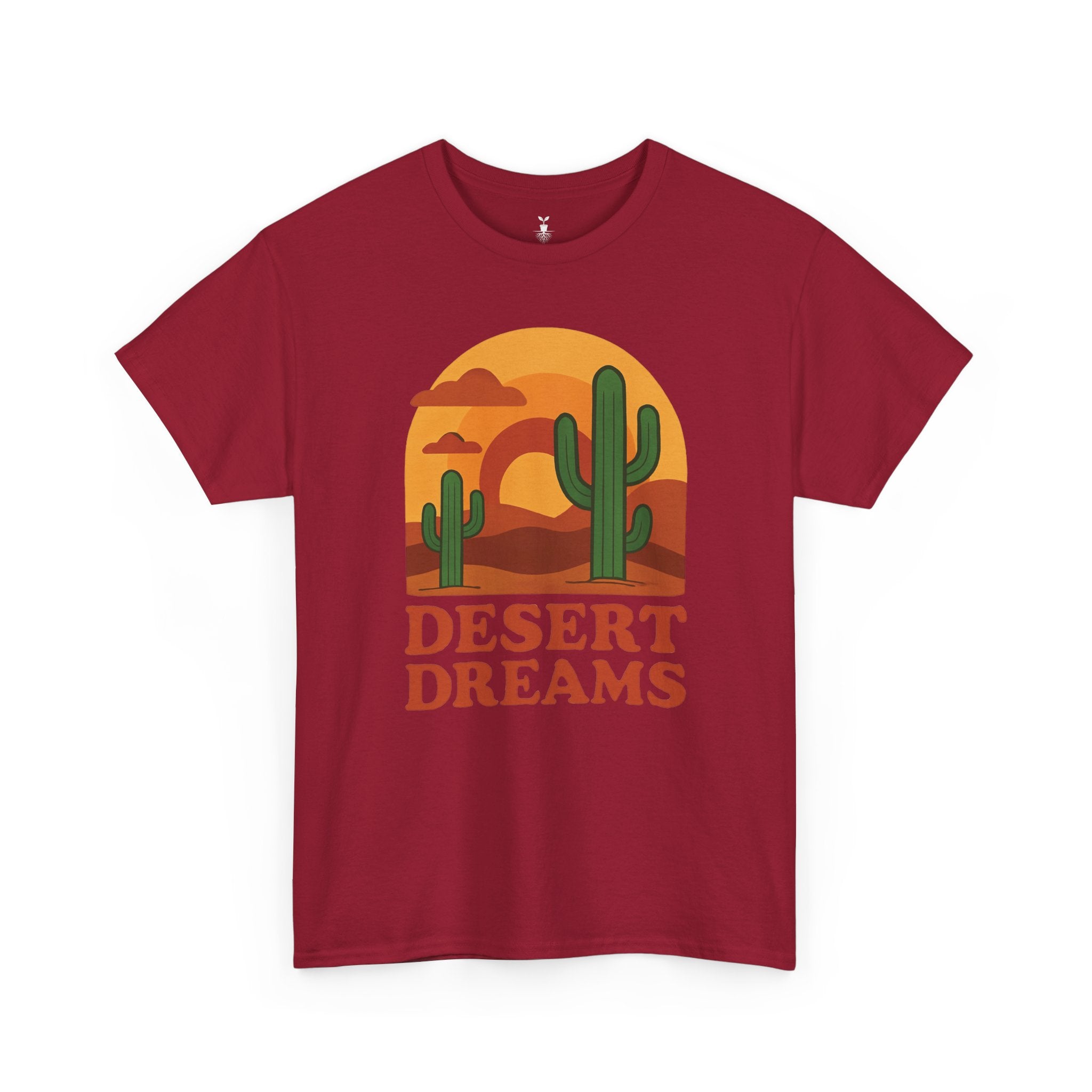 Cactus and Sunset Retro Desert Dreams T-Shirt