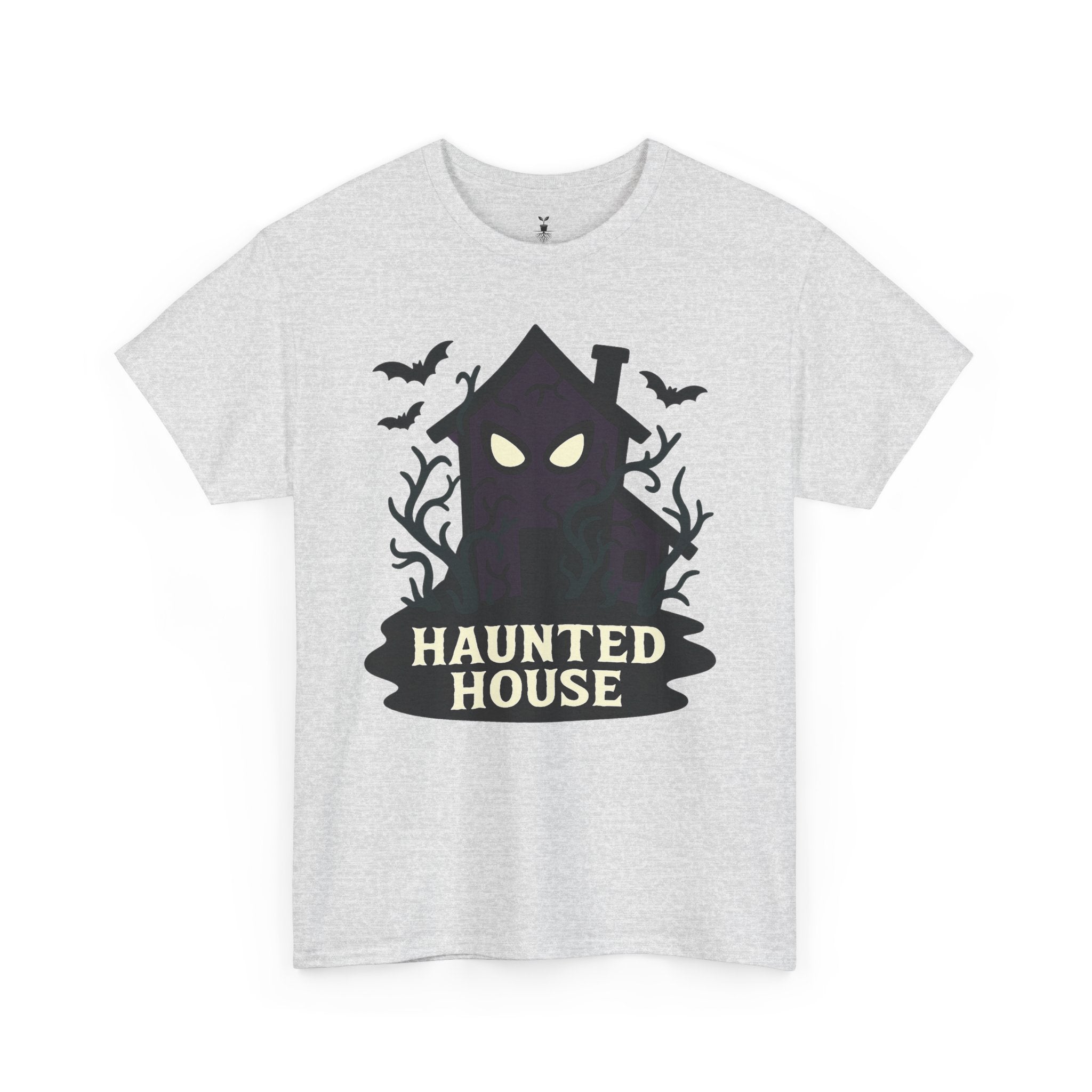 Haunted House Creepy Eyes and Bats Halloween Shirt