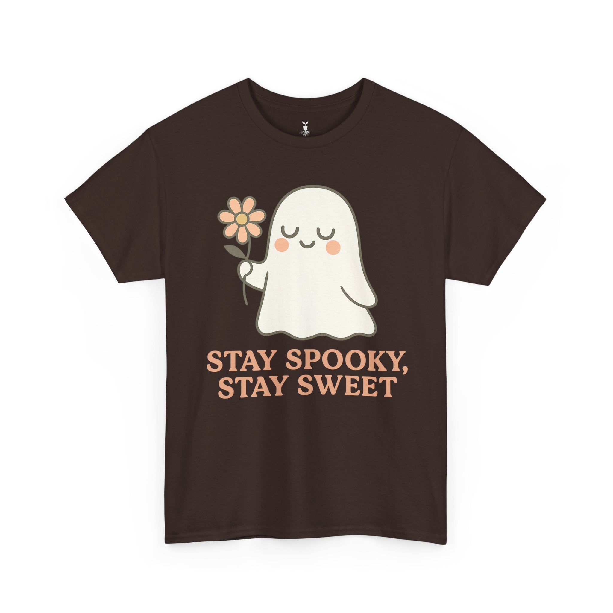 Cute Ghost with Flower Stay Spooky, Stay Sweet T-Shirt