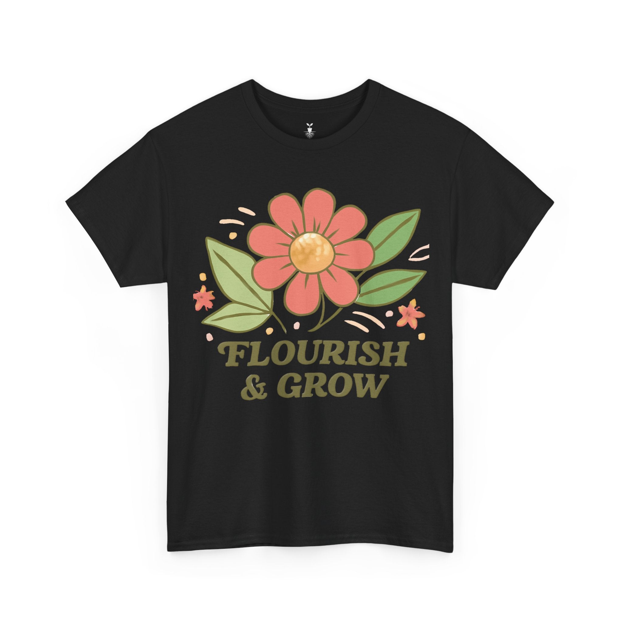 Artistic Boho Aesthetic Flourish and Grow T-Shirt