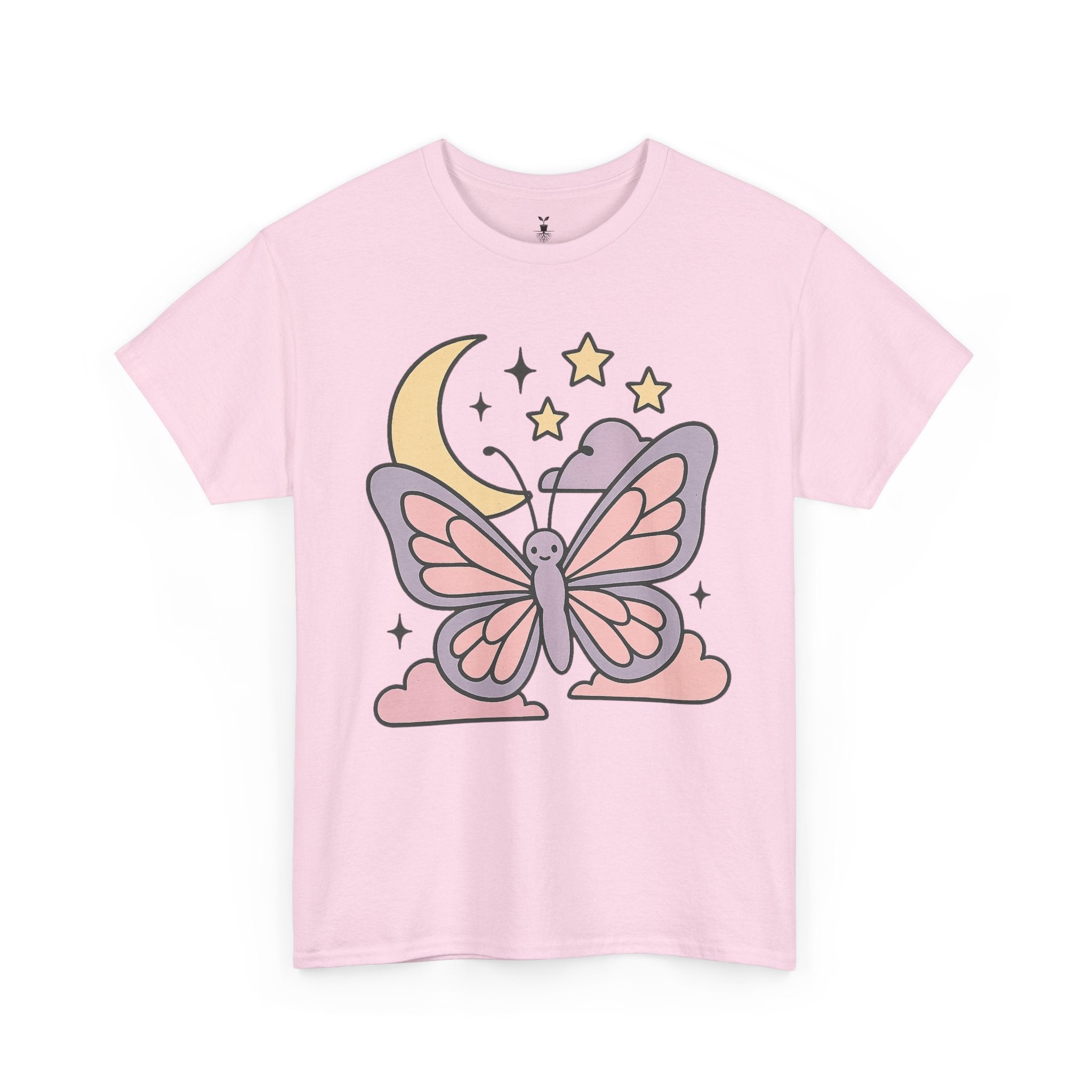 Aesthetic Boho Butterfly Moon T-Shirt