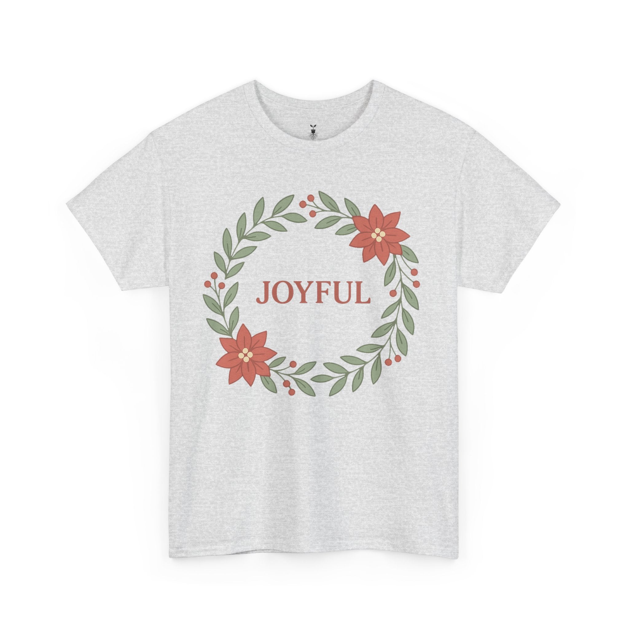 Floral Joyful Christmas T-Shirt